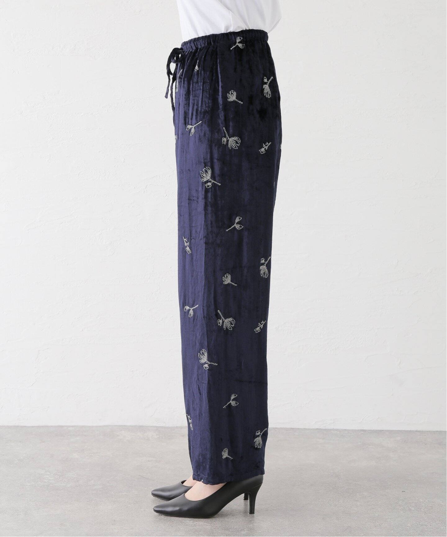 TODAYFUL Embroidery Velour Pants（スラックス）｜BOICE FROM 