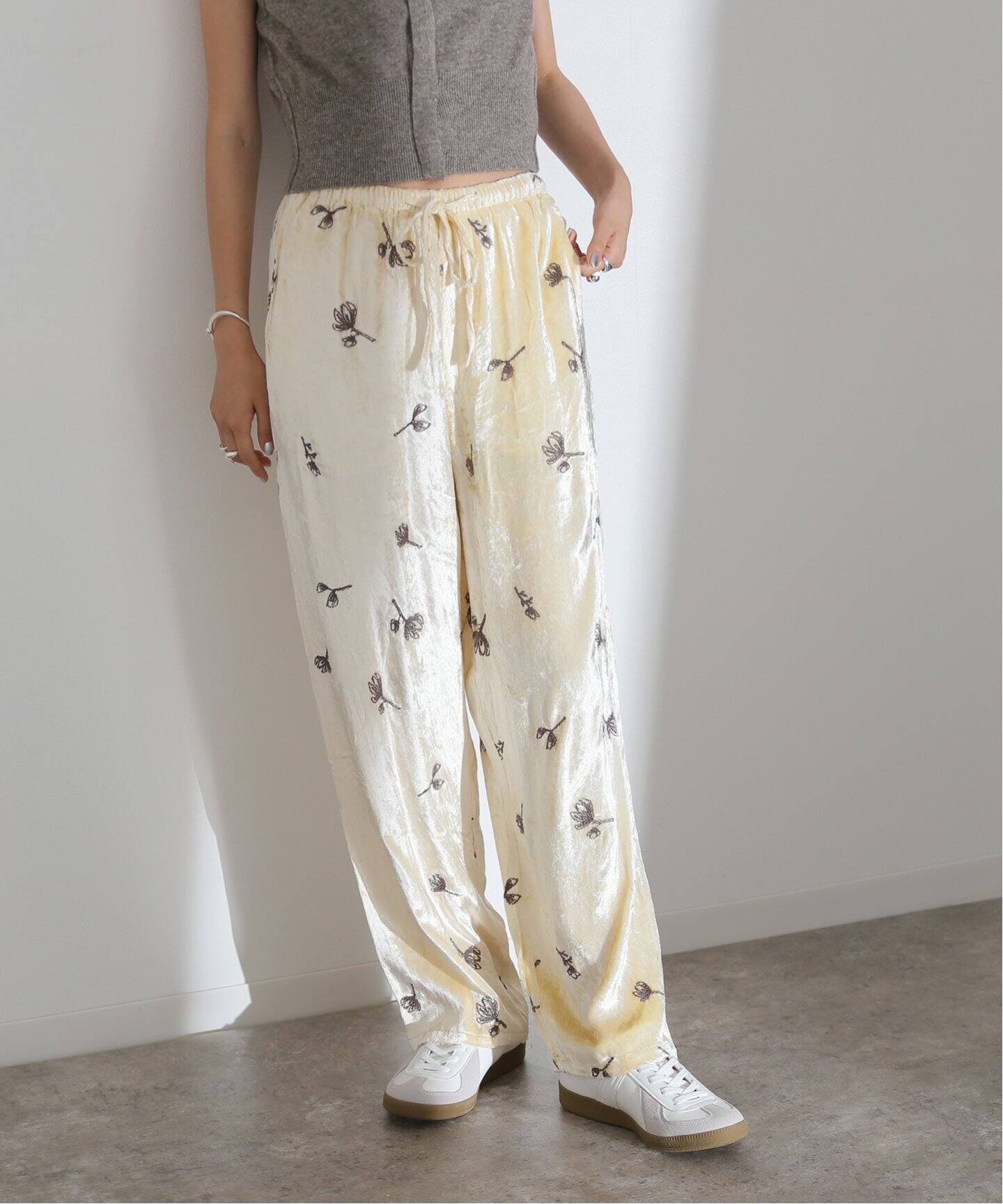 TODAYFUL Embroidery Velour Pants（スラックス）｜BOICE FROM 