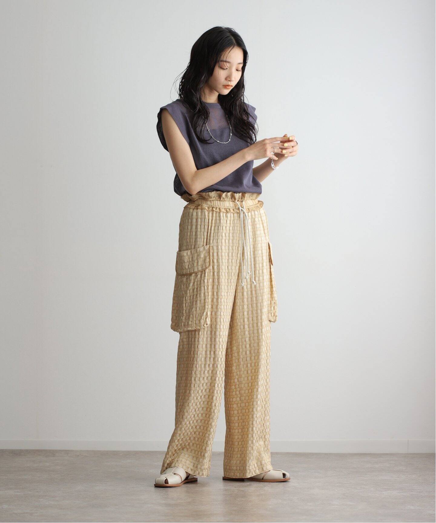 TODAYFUL Waistgather Jacquard Pants 12410714（スラックス）｜BOICE  