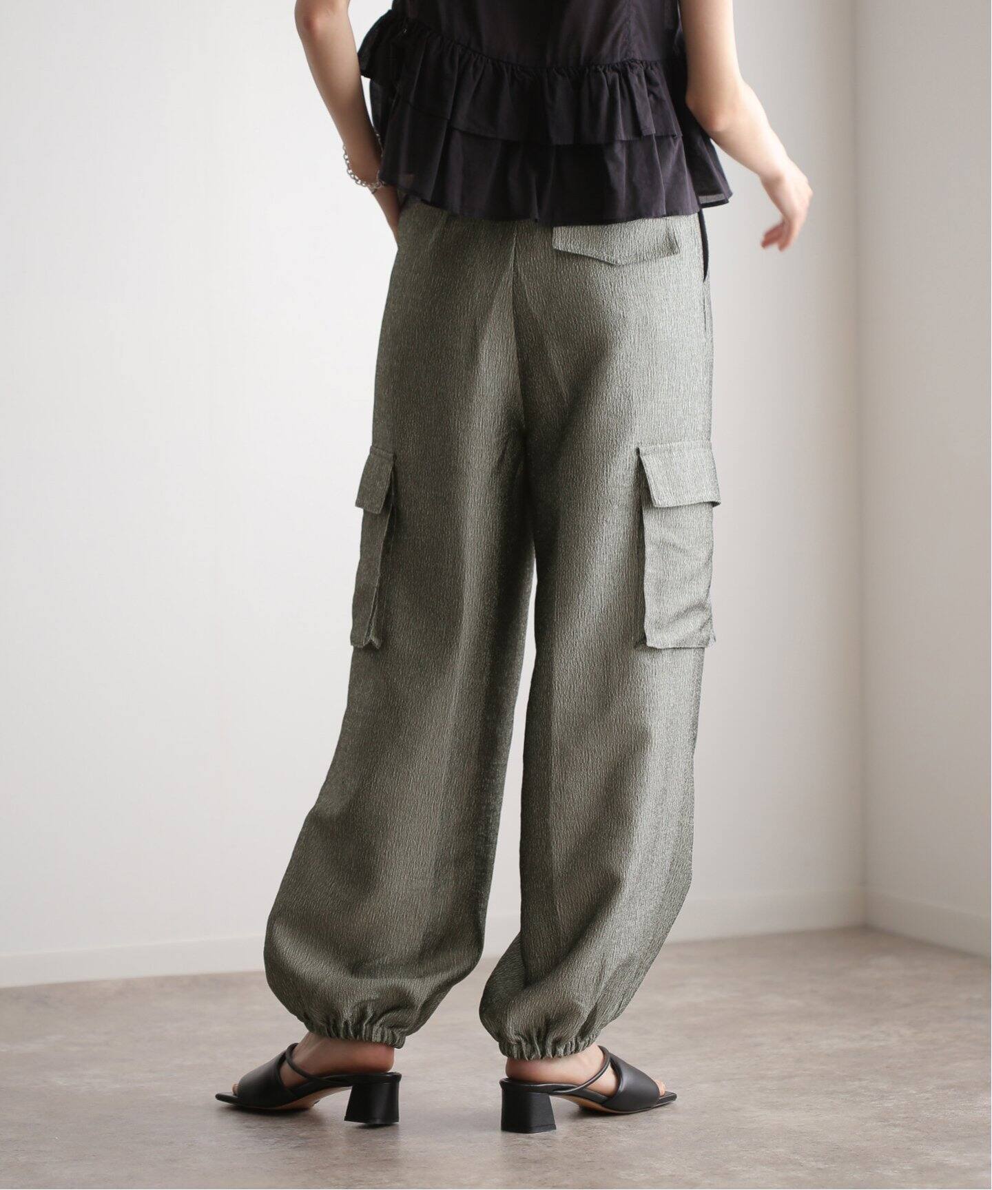 anuke Glitter Cargo Pants 62410709（カーゴパンツ）｜BOICE FROM 