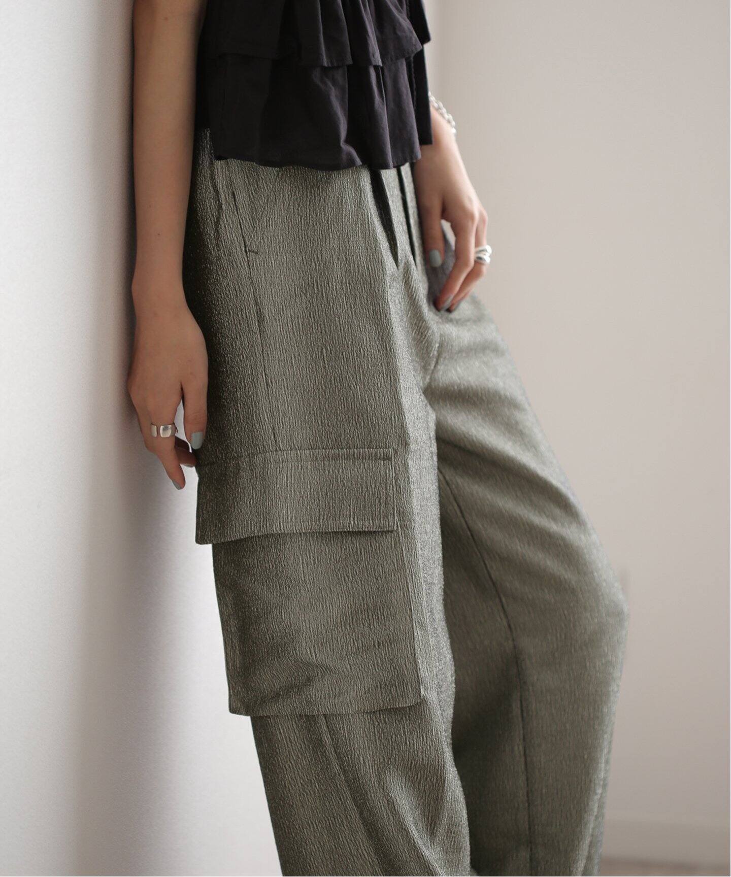 anuke Glitter Cargo Pants 62410709（カーゴパンツ）｜BOICE FROM  