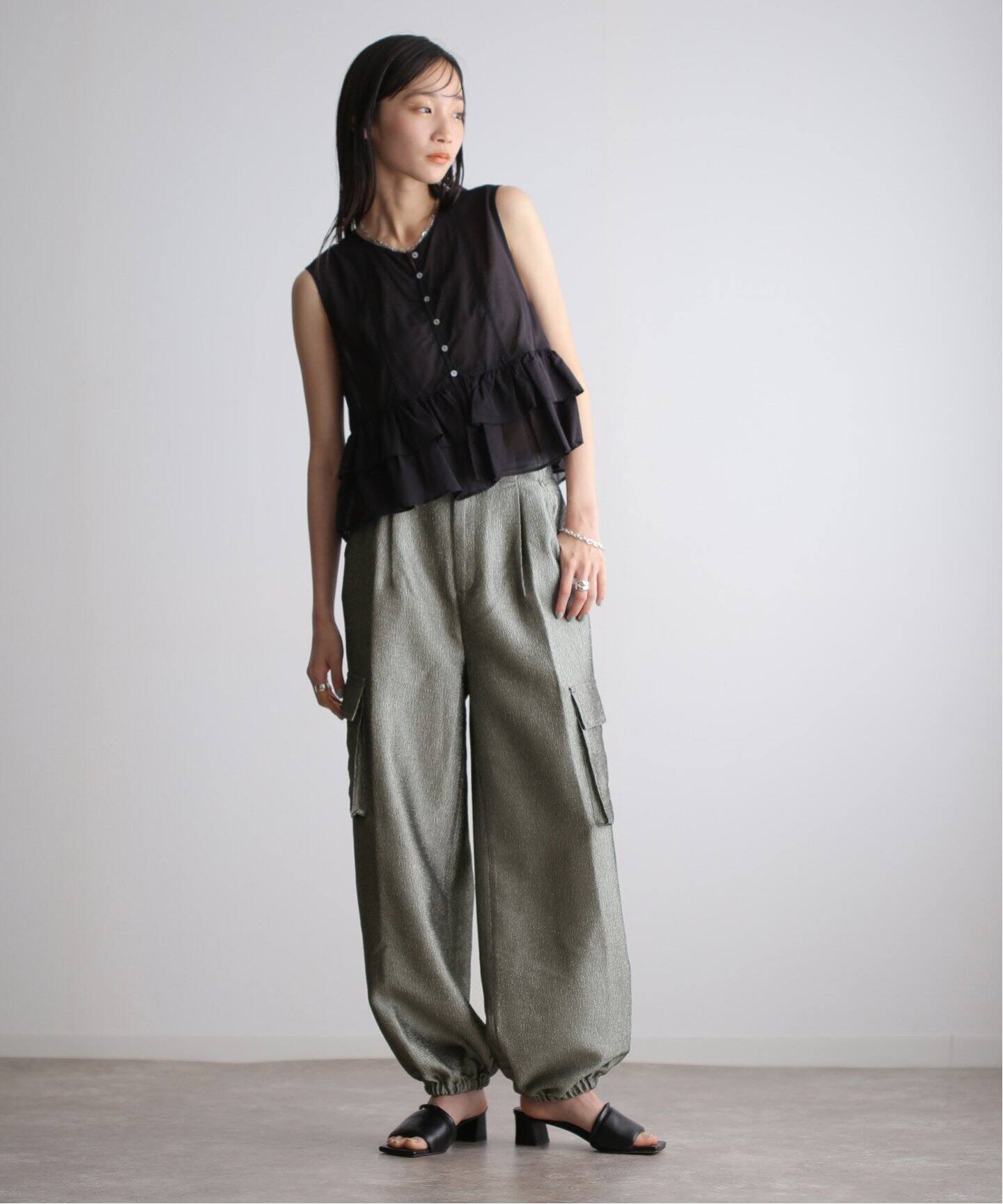 anuke Glitter Cargo Pants 62410709（カーゴパンツ）｜BOICE FROM  