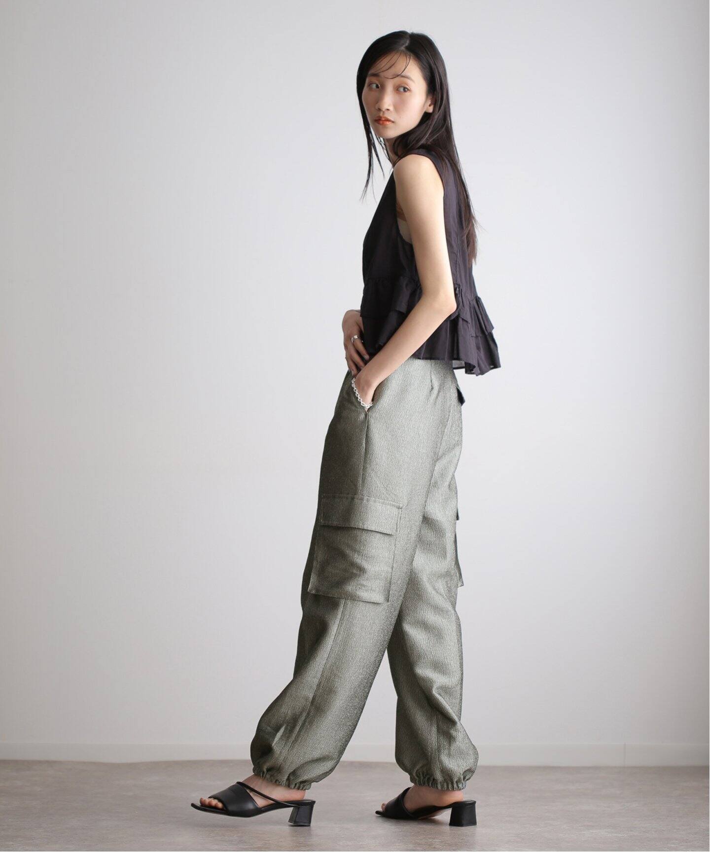 anuke Glitter Cargo Pants 62410709（カーゴパンツ）｜BOICE FROM  