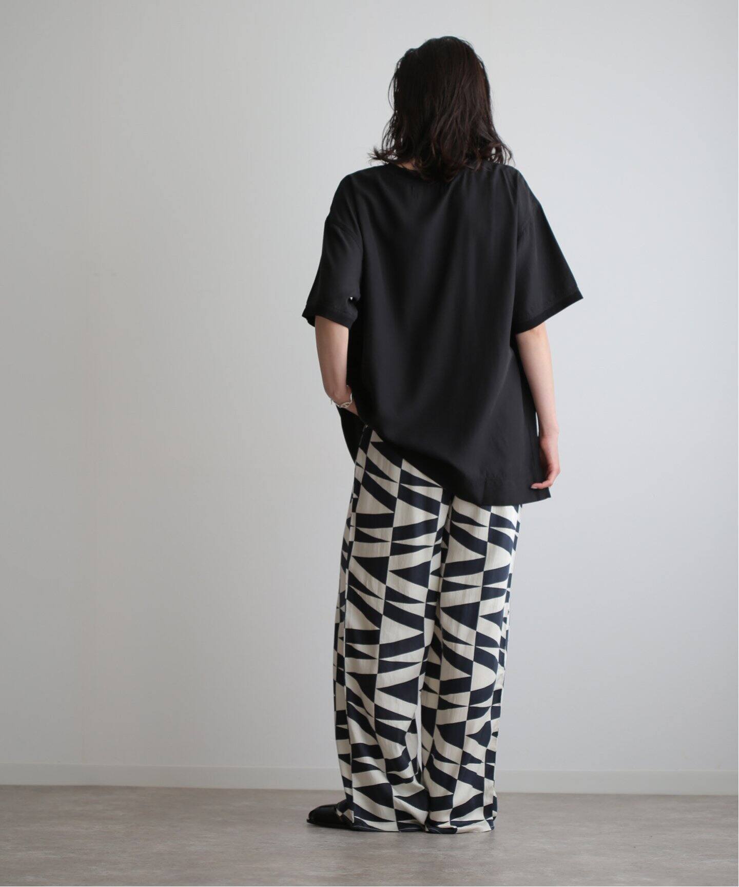 anuke Geometric Satin Pants 62410711（スラックス）｜BOICE FROM  