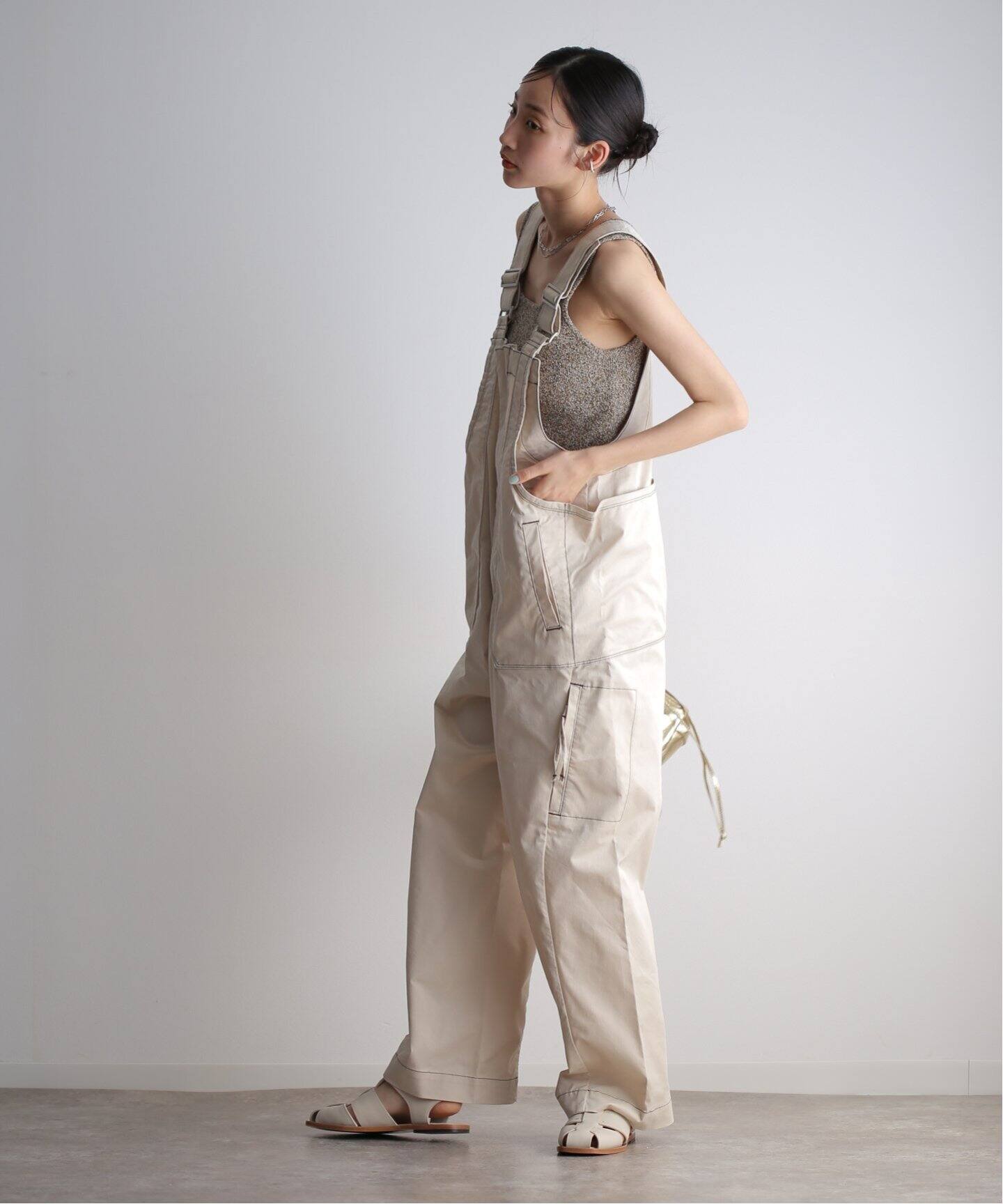TODAYFUL Frontzip Cotton Salopette（スラックス）｜BOICE FROM 