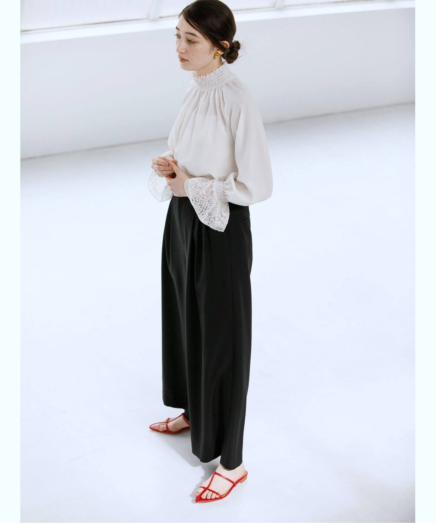 ハイウエストタックパンツ（スラックス）｜La Totalite（ラ トータリテ  