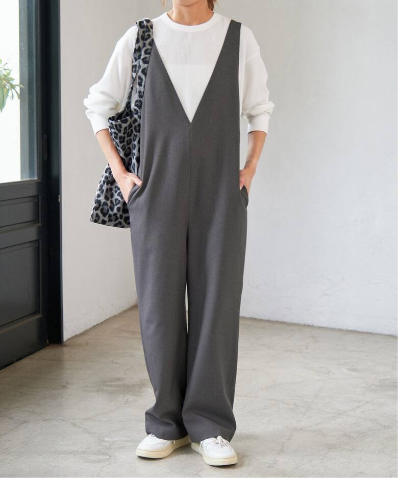 Vネックオールインワン（つなぎ／オールインワン）｜Spick and Span 