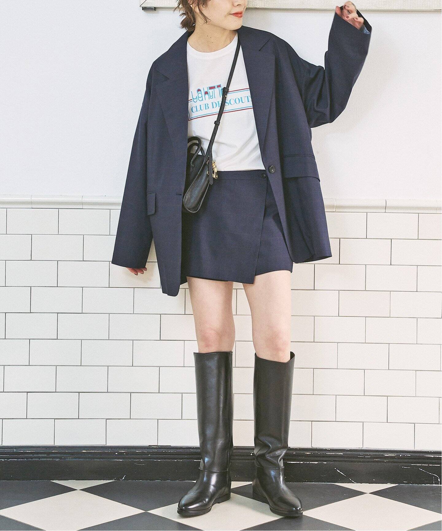 チェックアシンメトリースコート（ショート・ハーフパンツ）｜Spick 