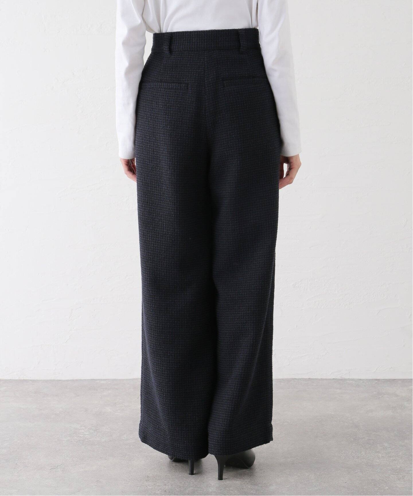 ツイード2タックワイドパンツ（スラックス）｜Spick and Span  