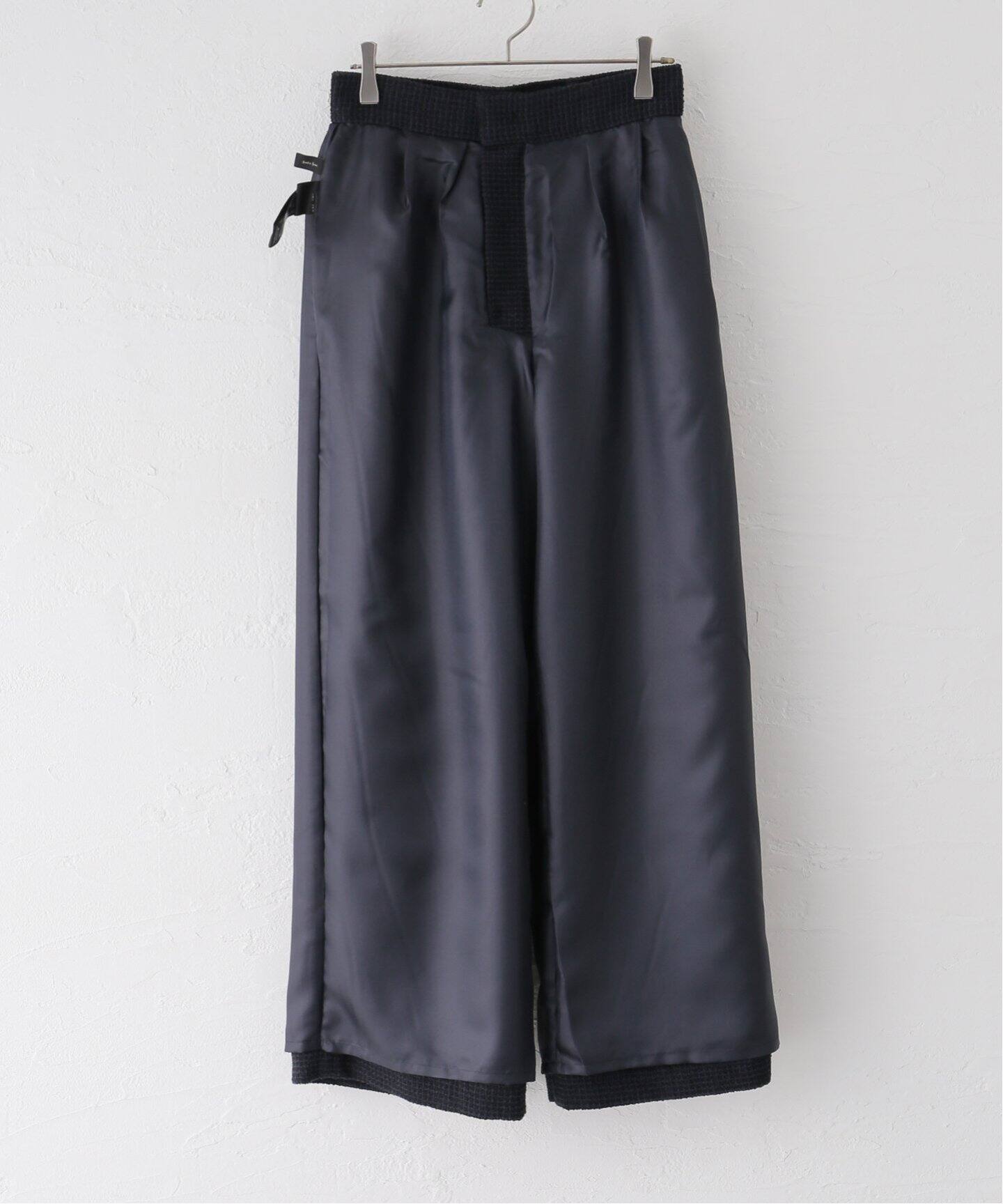 ツイード2タックワイドパンツ（スラックス）｜Spick and Span  