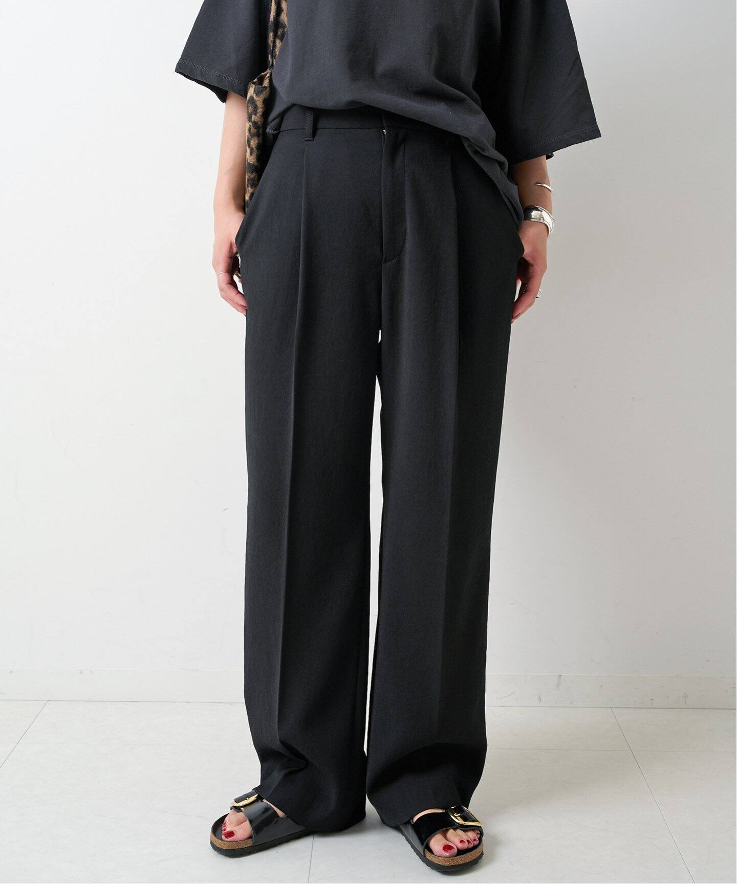 極美品❤️スピックアンドスパン　PEカルゼVカラージレ　ブラック　24SS ≪追加≫PEカルゼVカラージレ（ジレ）｜Spick and Span