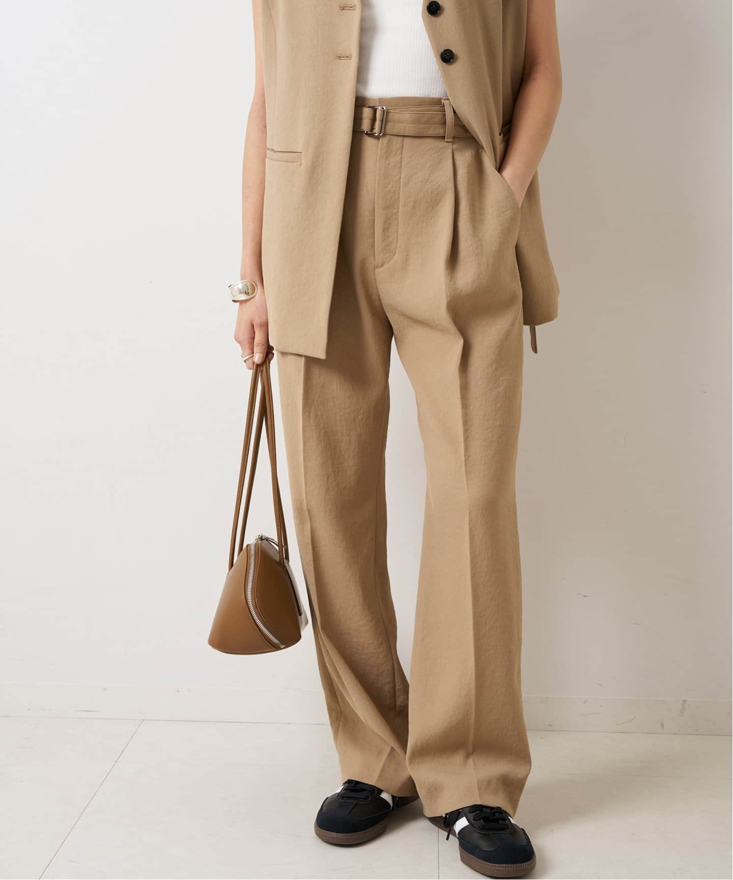 ≪追加≫PEカルゼベルテッドパンツ（スラックス）｜Spick and Span