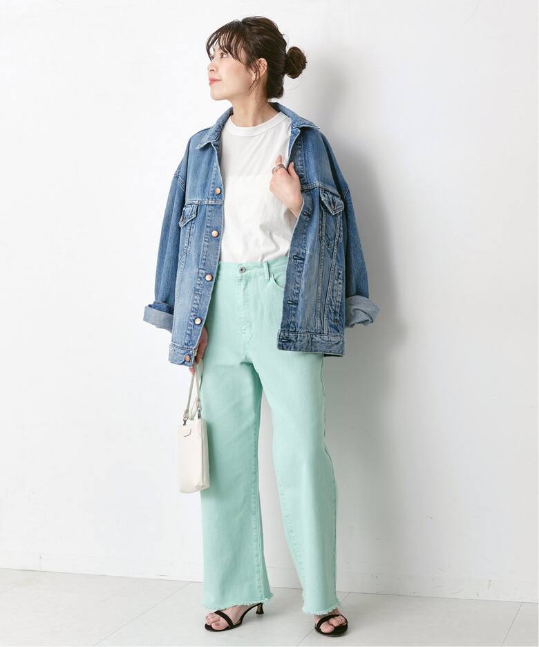 カラーガーメントダイルーズフィットパンツ（スラックス）｜Spick and 