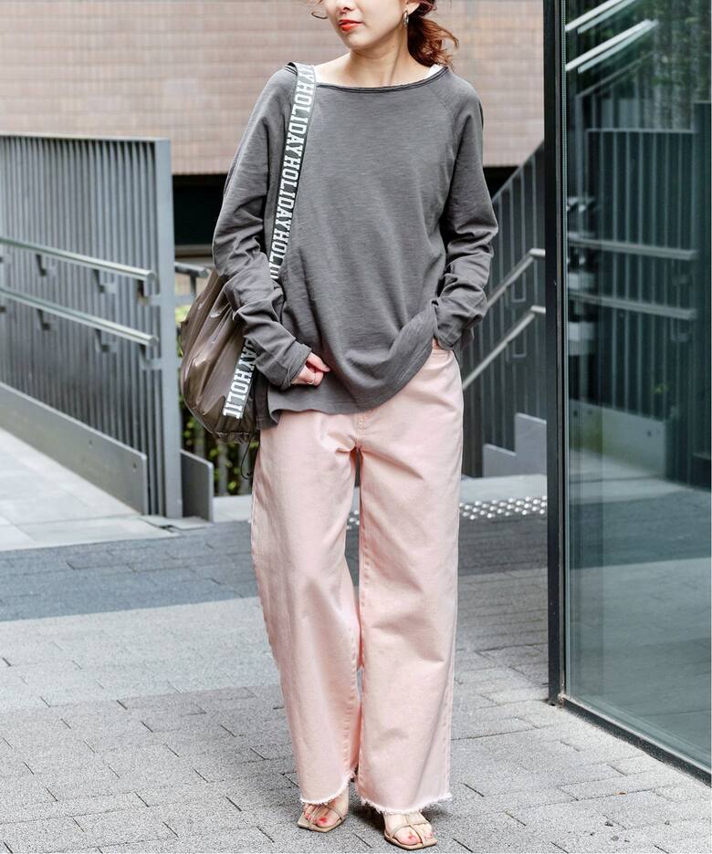 カラーガーメントダイルーズフィットパンツ（スラックス）｜Spick and 