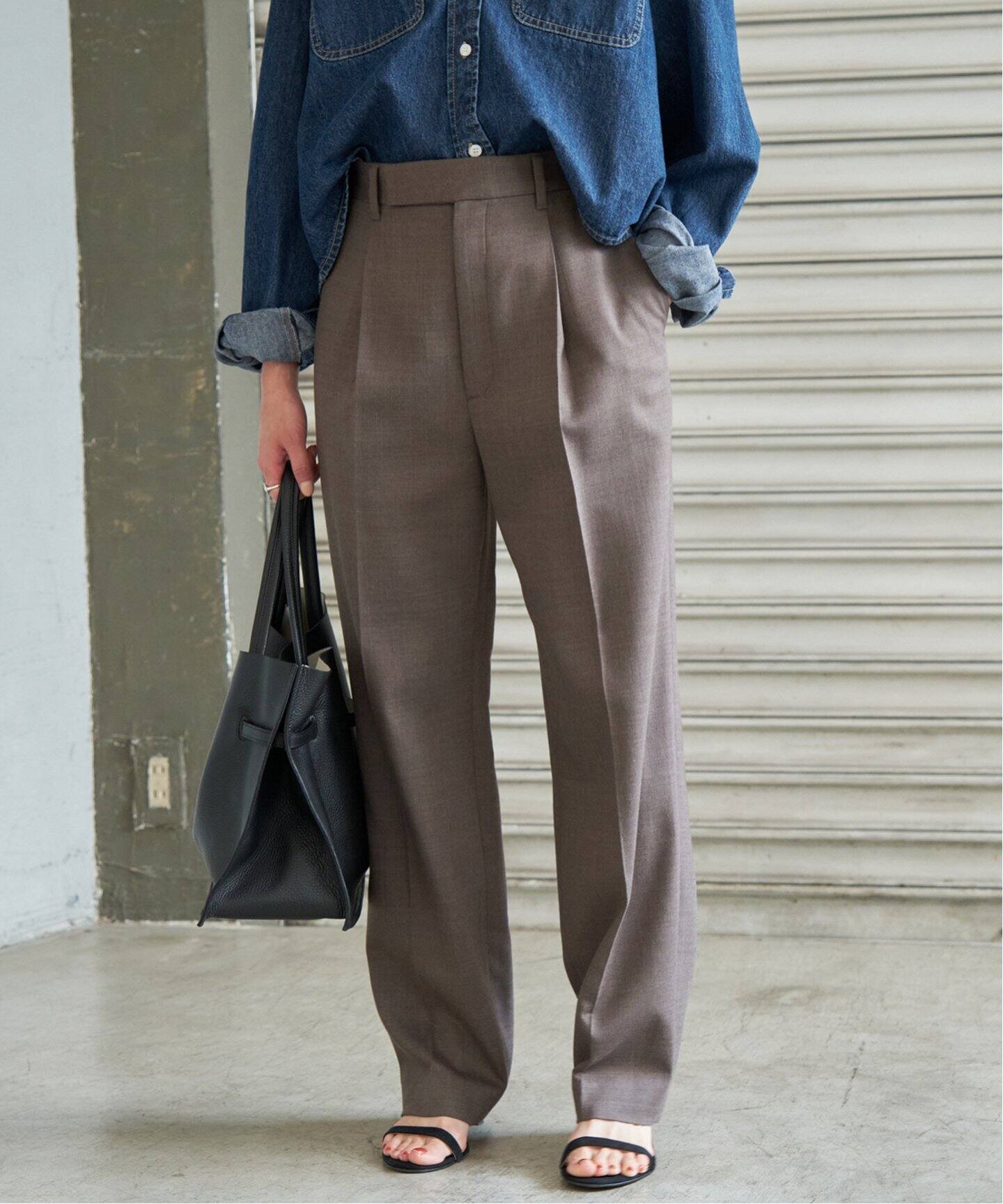 ダブルクロステーパードパンツ（スラックス）｜Spick and Span 