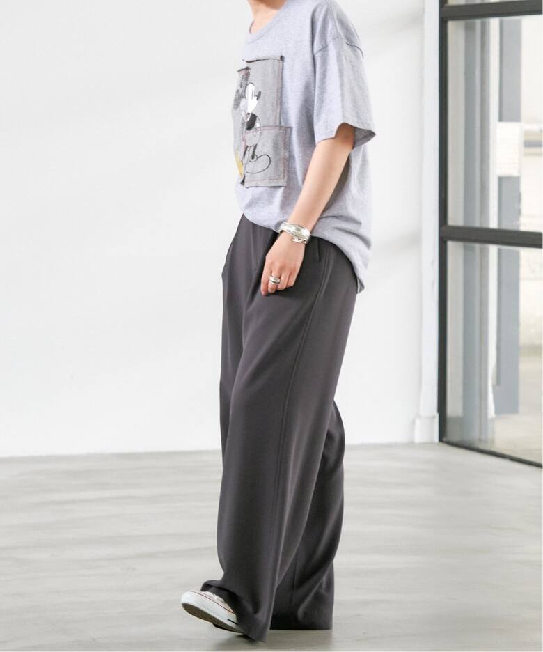 シルキードレープ2タックワイドパンツ（スラックス）｜Spick and Span  