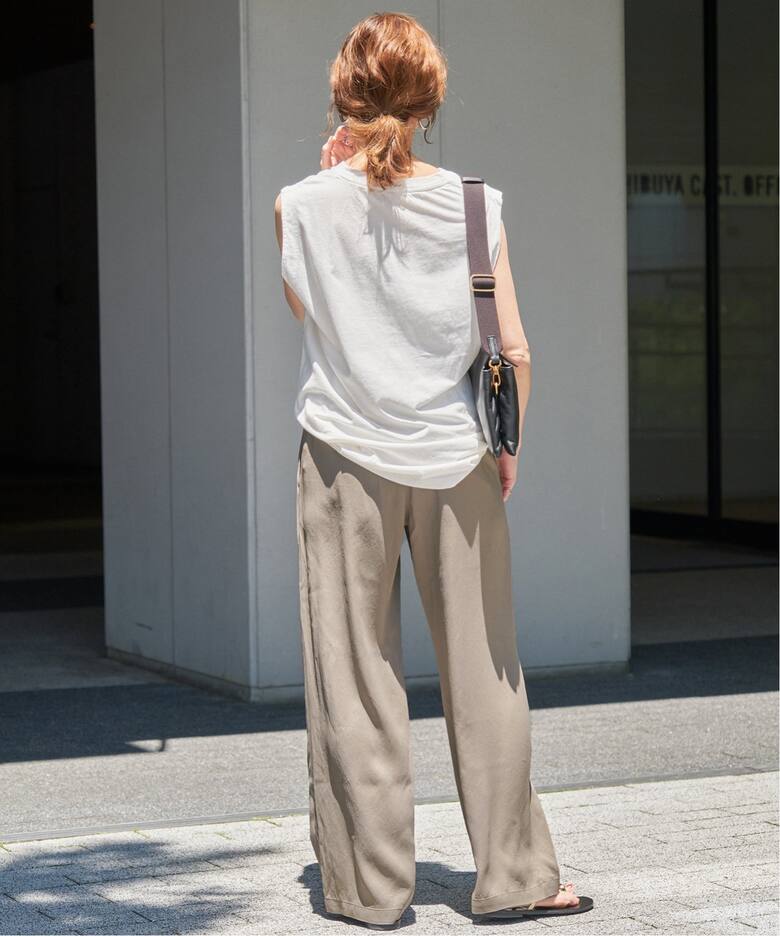 サテンイージーパンツ（その他パンツ）｜Spick and Span（スピック  