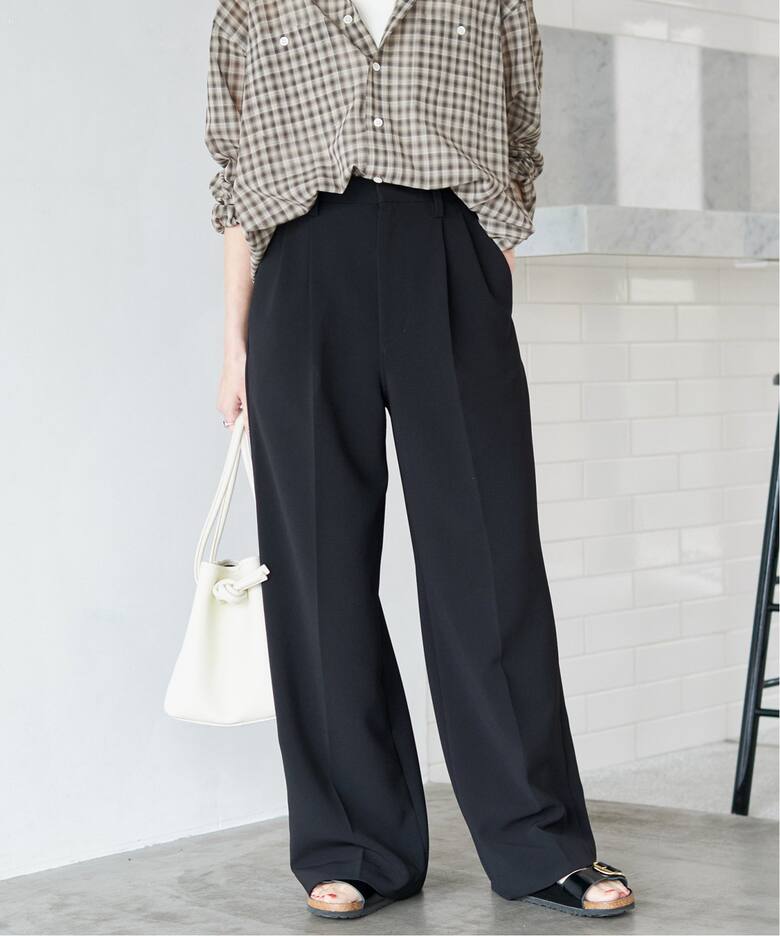 ≪追加≫ダブルクロスツータックパンツ（スラックス）｜Spick and Span  