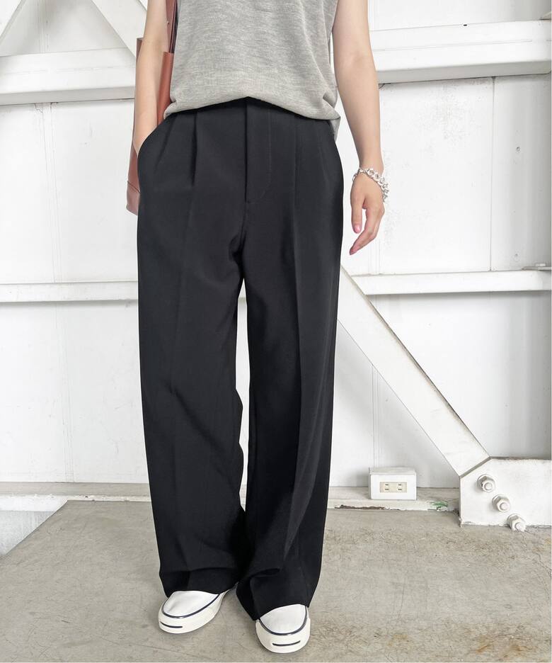 ≪追加≫ダブルクロスツータックパンツ（スラックス）｜Spick and Span  