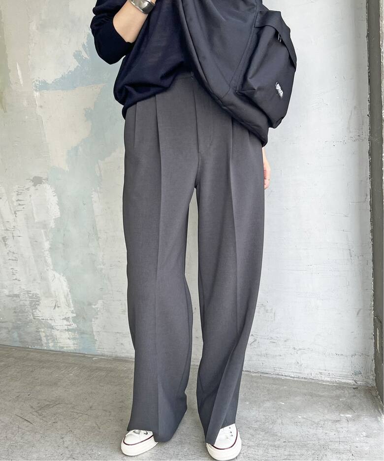 ≪追加≫ダブルクロスツータックパンツ（スラックス）｜Spick and Span  