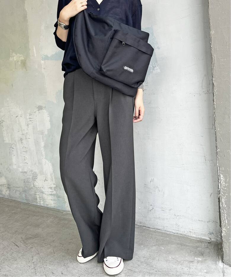≪追加≫ダブルクロスツータックパンツ（スラックス）｜Spick and Span 