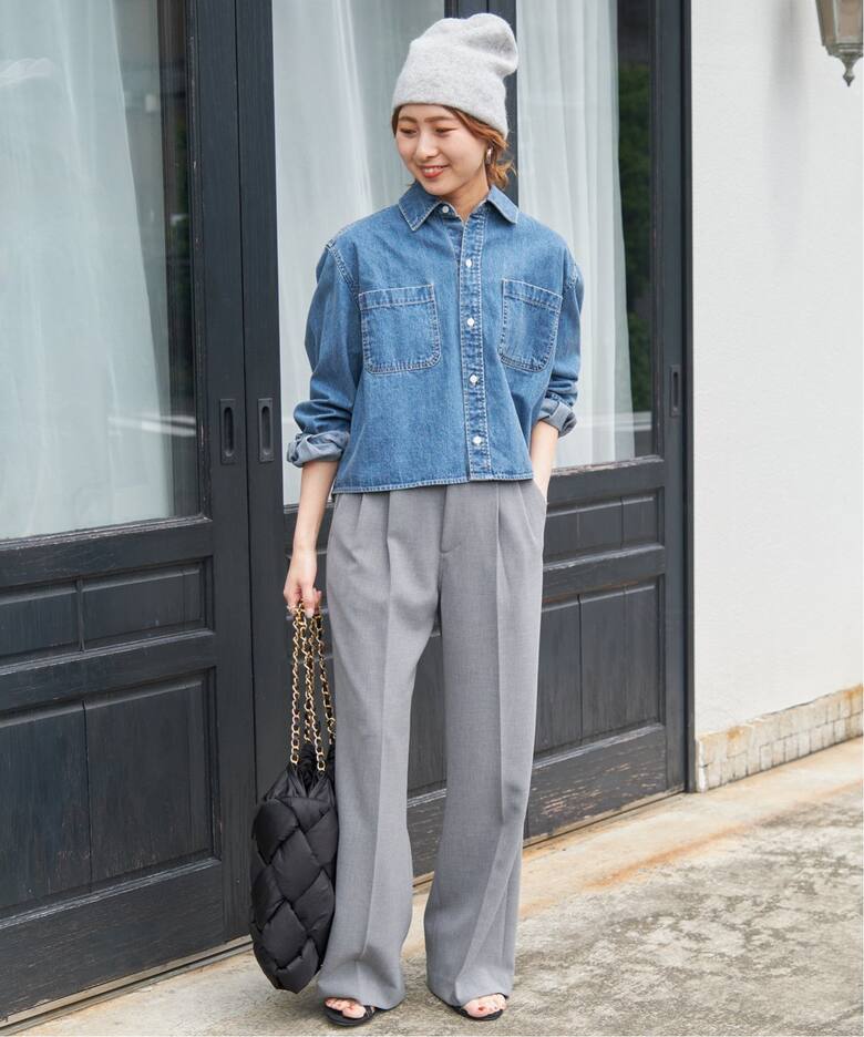 ≪追加≫ダブルクロスツータックパンツ（スラックス）｜Spick and Span 