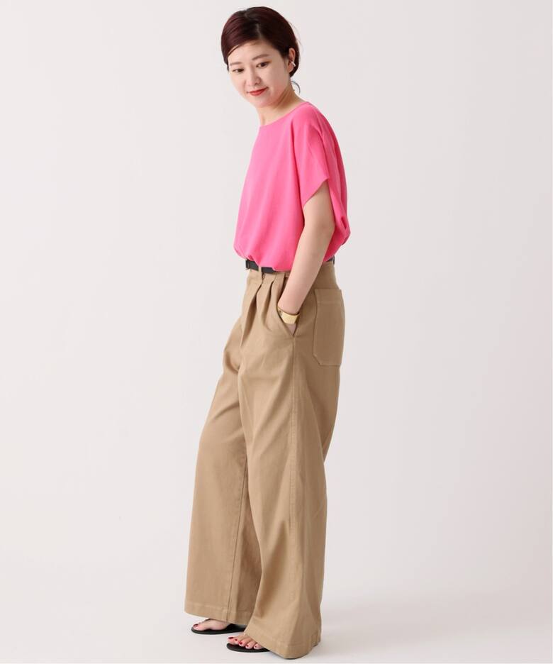 ガーメントダイストレッチワイドパンツ（その他パンツ）｜Spick and  