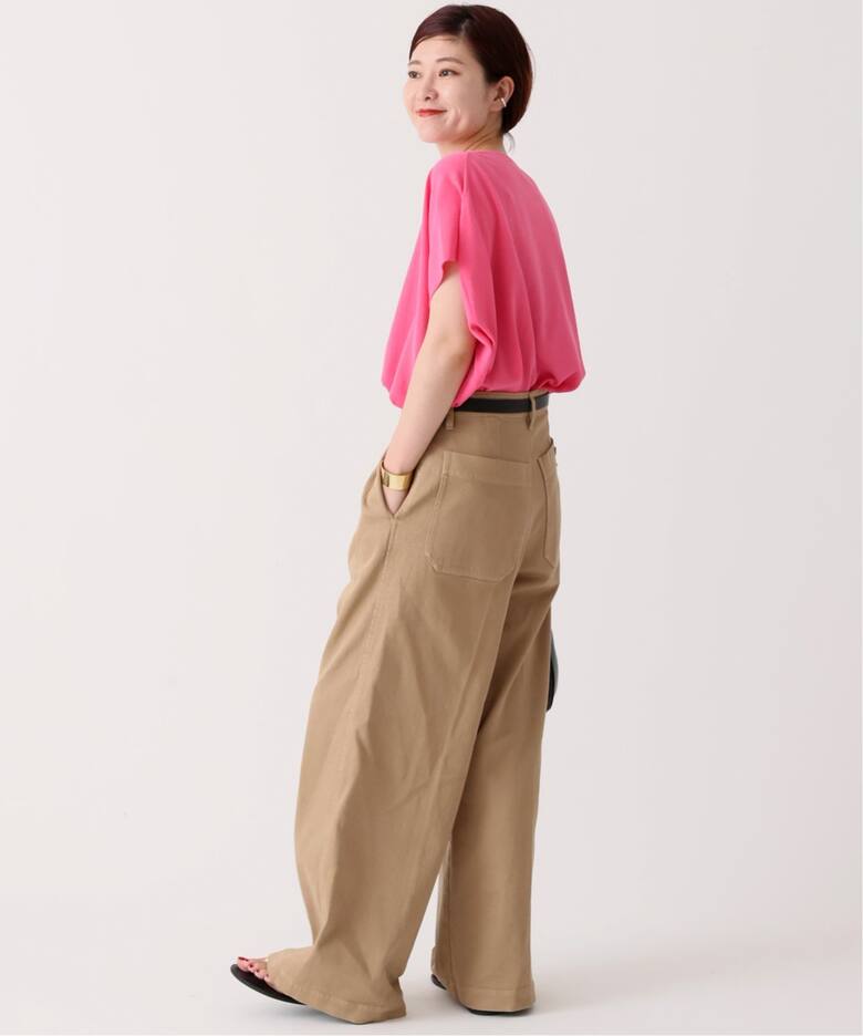 ガーメントダイストレッチワイドパンツ（その他パンツ）｜Spick and  