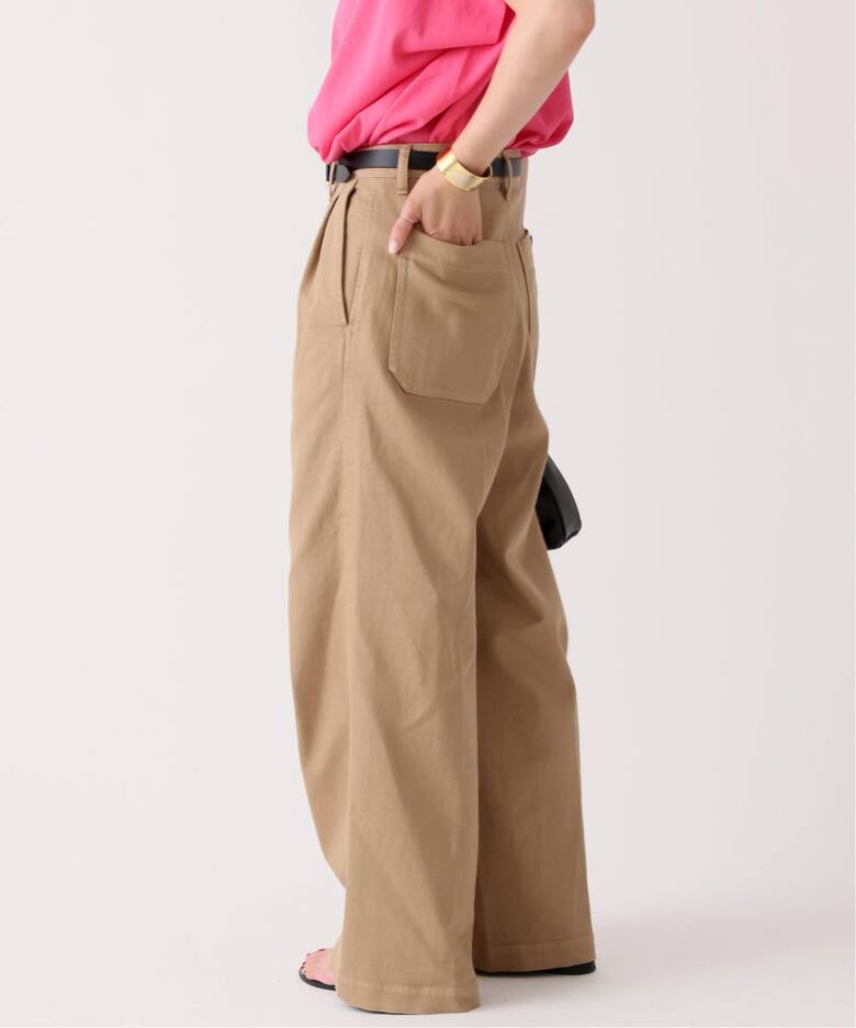 ガーメントダイストレッチワイドパンツ（その他パンツ）｜Spick and  