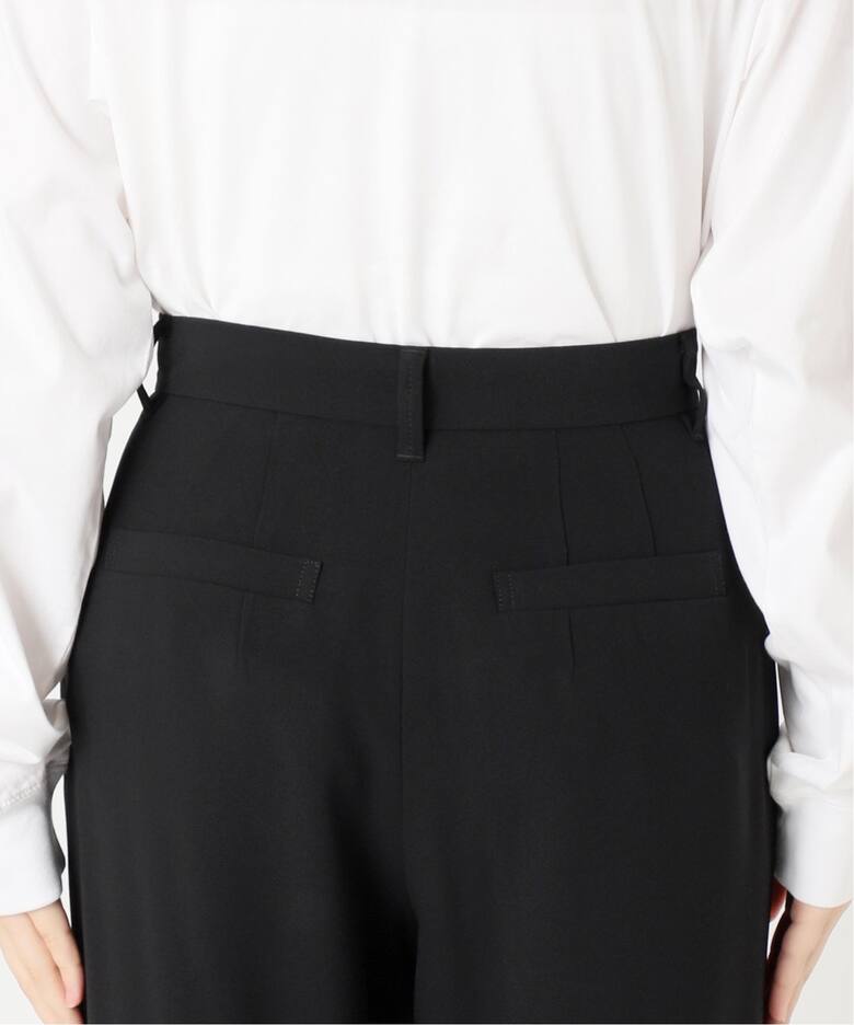 シルキードレープタックストレートパンツ（スラックス）｜Spick and 