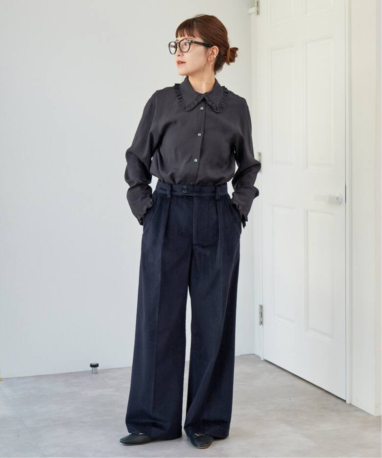 ベロアシャギータックパンツ（スラックス）｜Spick and Span（スピック  