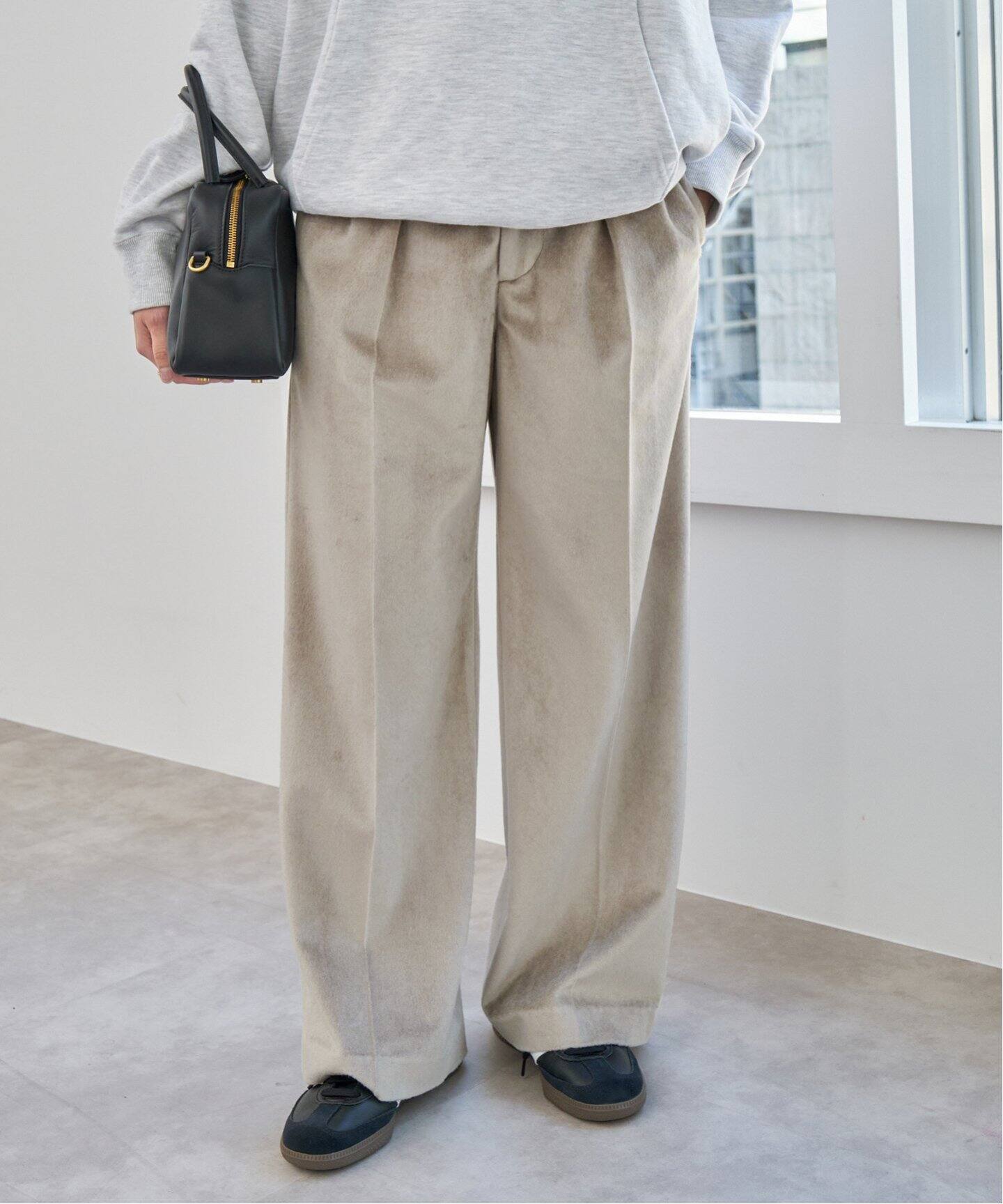 ベロアシャギータックパンツ（スラックス）｜Spick and Span（スピック