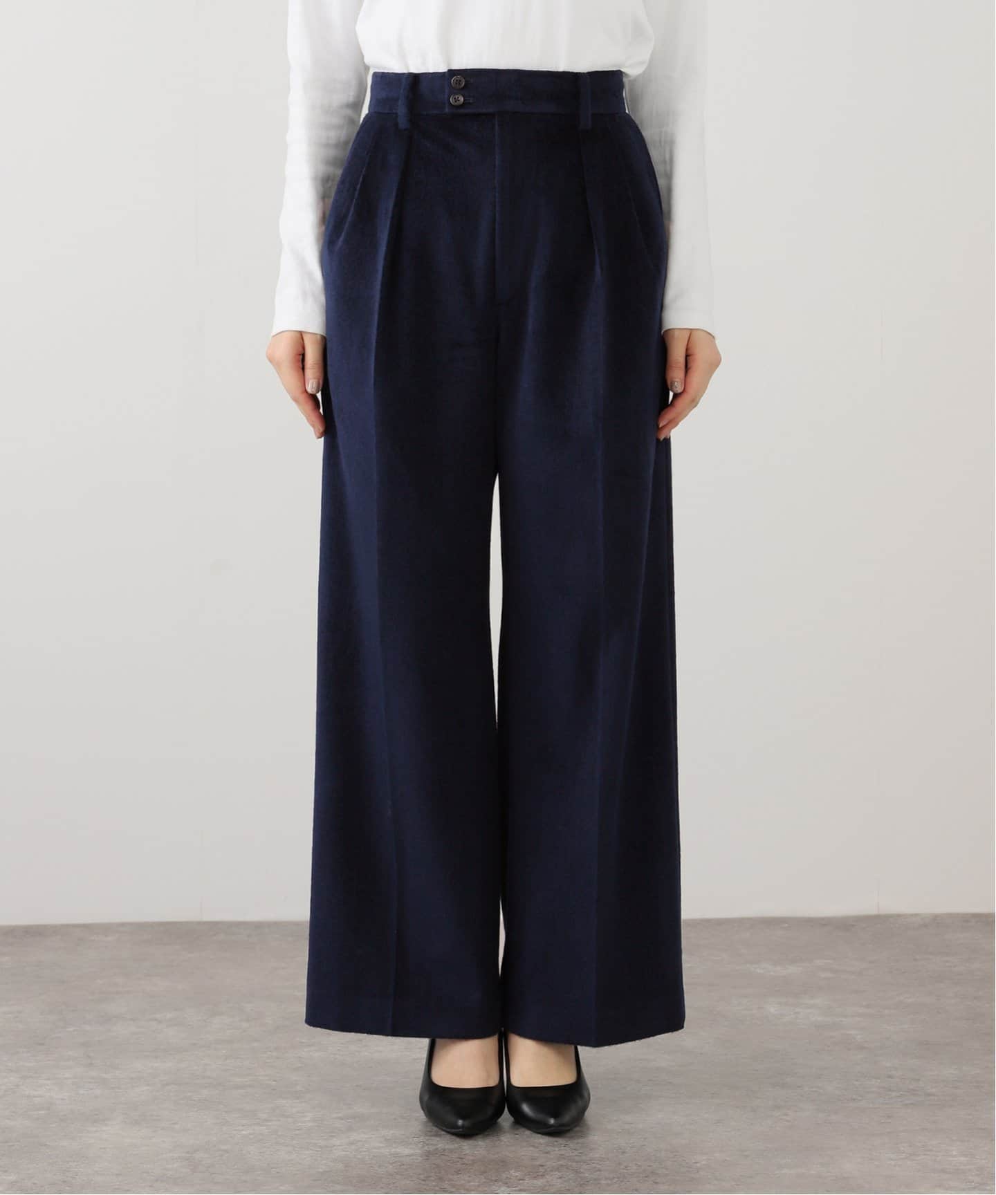 シャギーシングルジャケット　ベロアパンツ ベロアシャギータックパンツ（スラックス）｜Spick and Span（スピック