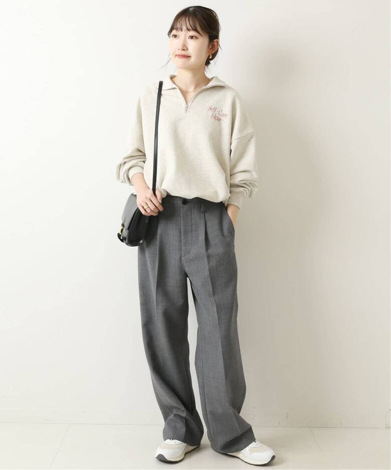 追加》ハイブリッドダブルクロスワンタックパンツ（スラックス  