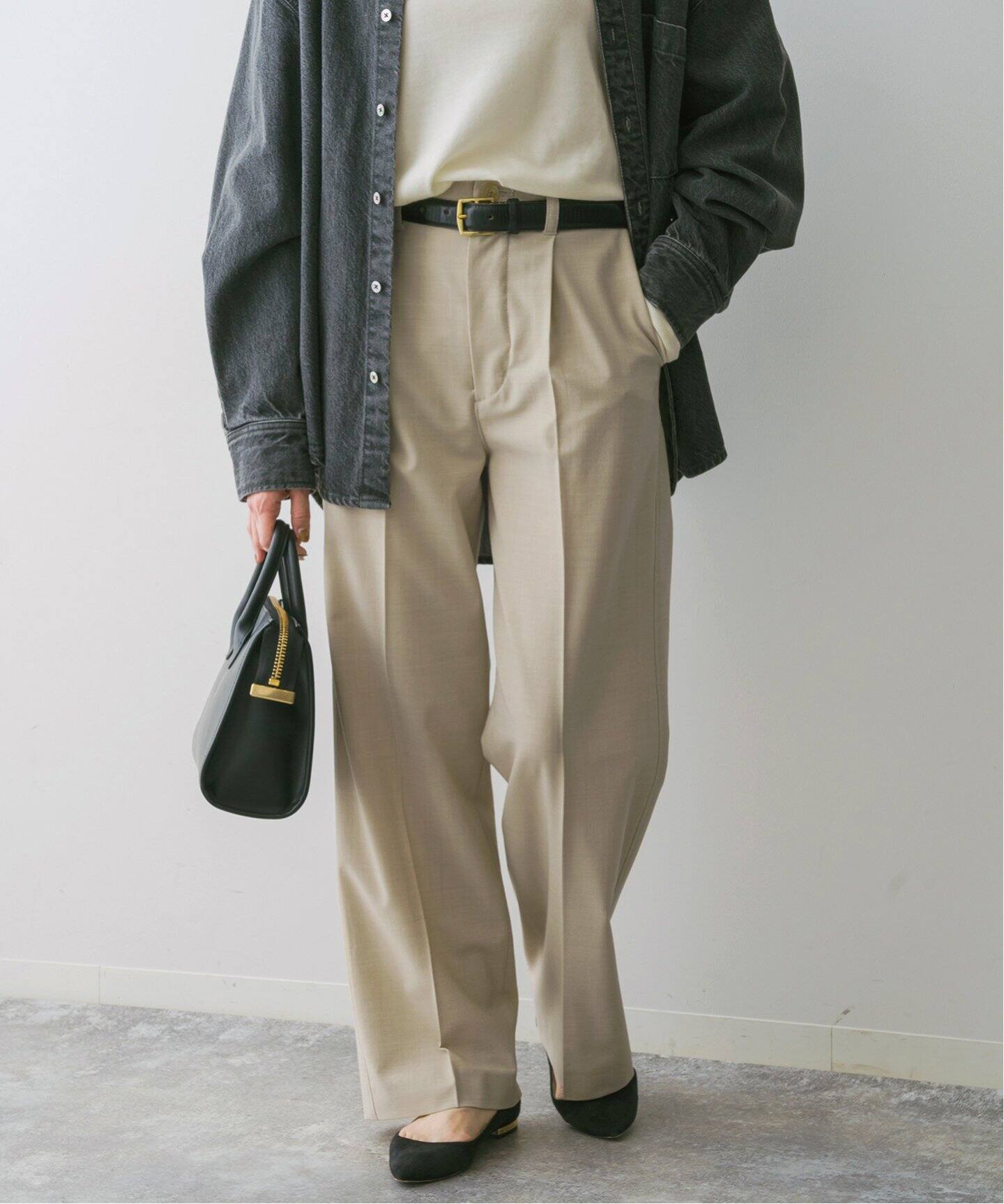 ウォッシャブル2WAYクロス1タックパンツ（スラックス）｜Spick and