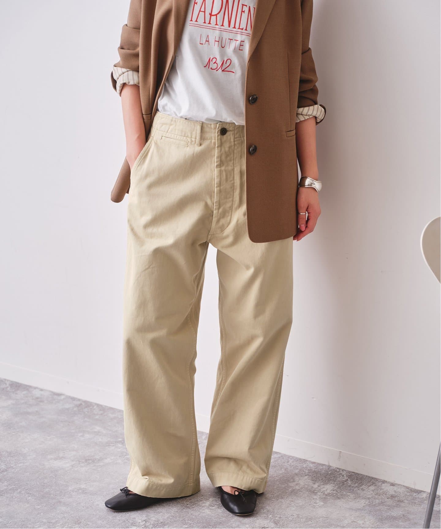 Higuchi×S チノワイドパンツ（チノパンツ）｜Spick & Span（スピック