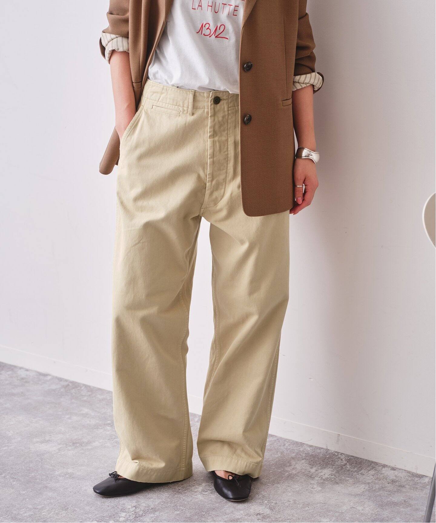 Higuchi×S チノワイドパンツ（チノパンツ）｜Spick and Span