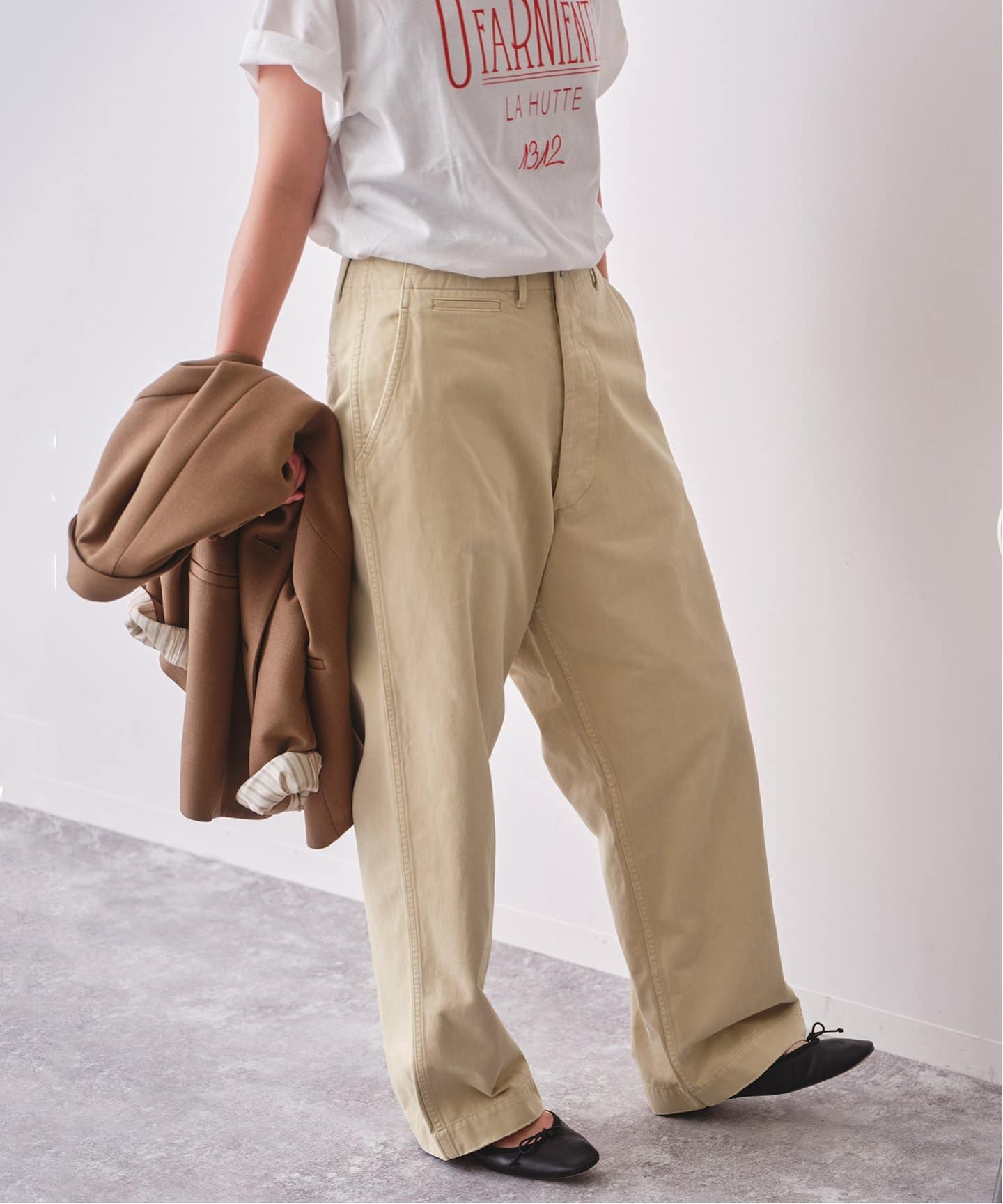 Higuchi×S チノワイドパンツ（チノパンツ）｜Spick and Span（スピック