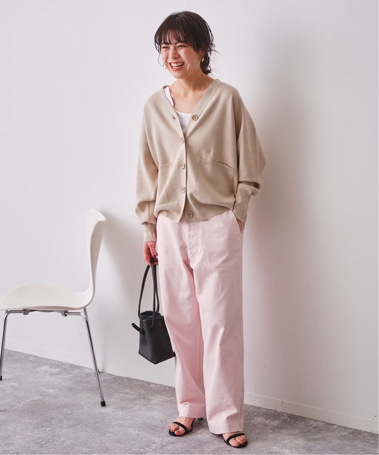Spick & Span × Higuchi Kaori チノワイドパンツ ≪WEB限定追加2≫Higuchi×S チノワイドパンツ（チノパンツ
