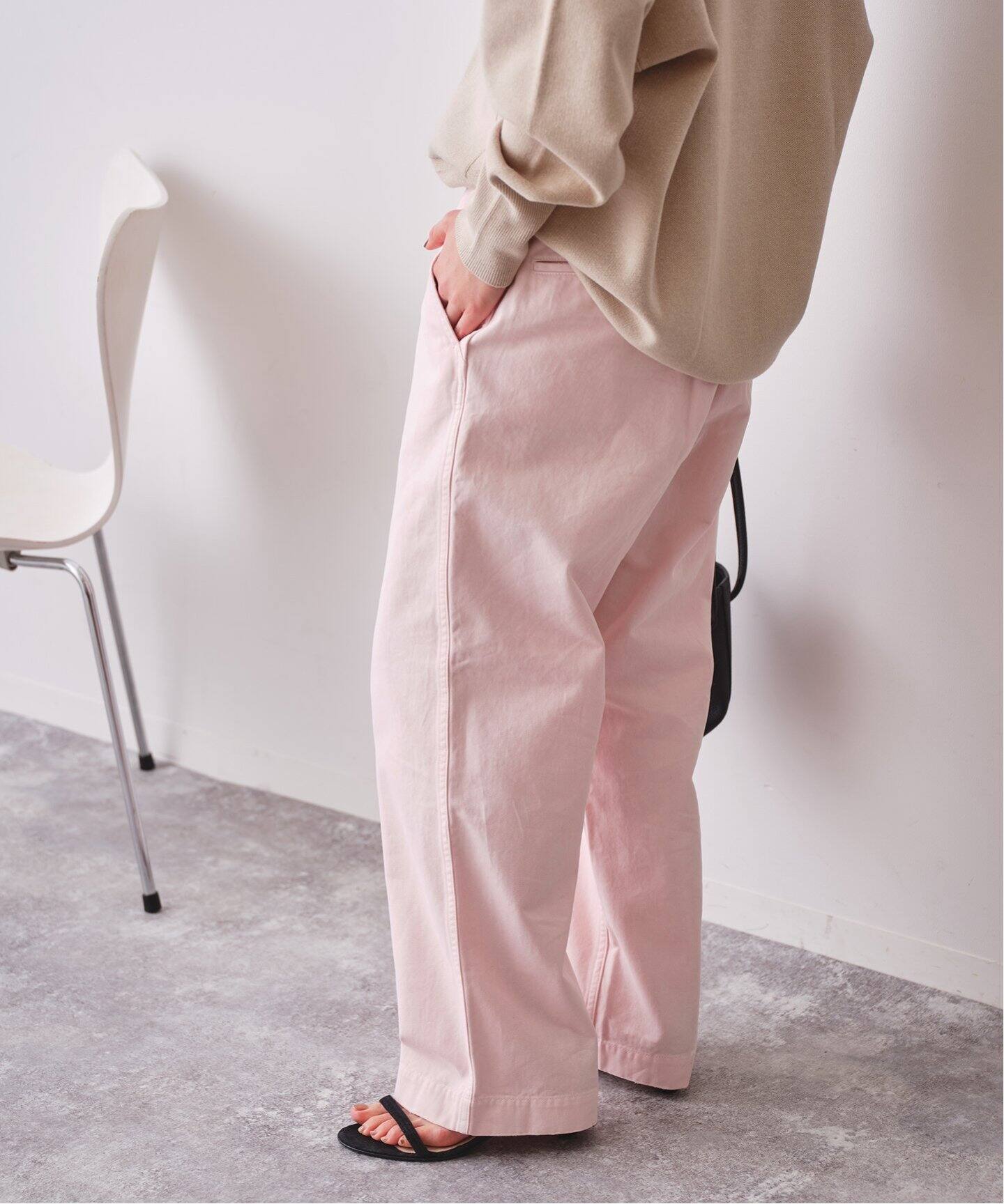 ●新品●　スピックアンドスパン　Higuchi×S　チノワイドパンツ　初回限定版 Spick & Span（スピックアンドスパン）の「≪追加3WEB限定≫Higuchi×S