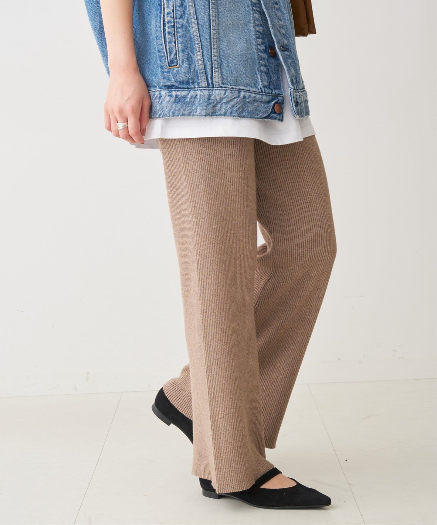 nowos ラメニットパンツ NOWOS ラメニットパンツ XSサイズ(M〜L)