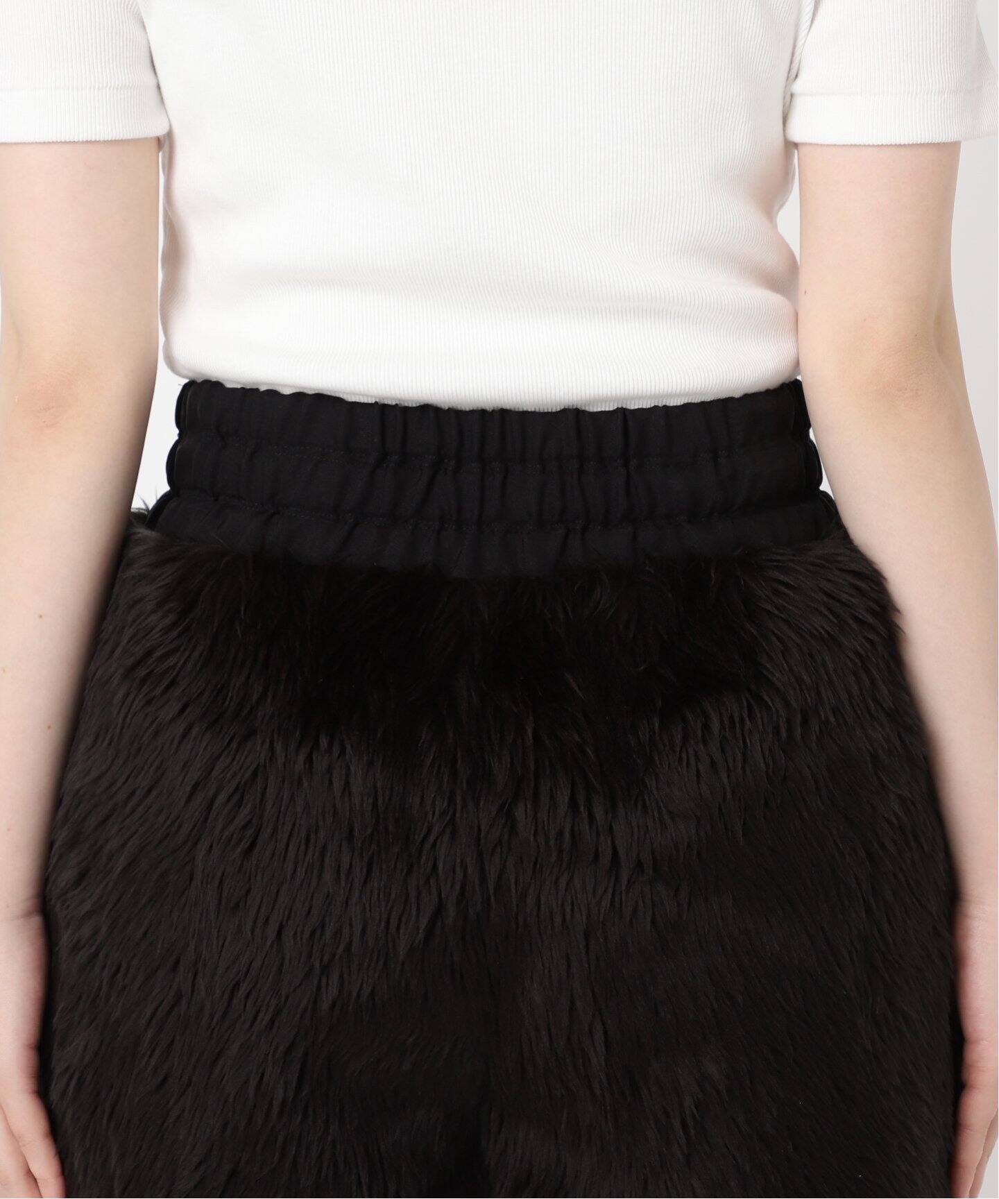 AD2023 フェイクファーハーフパンツ ショーツ ワイド ボリューム フェイクファーショーツ（ショート・ハーフパンツ）｜HARDY NOIR