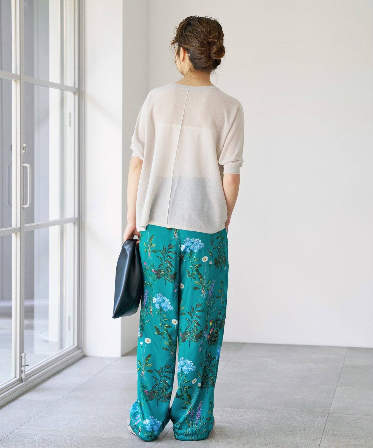 TICCA / ティッカ フラワープリントパンツ 0241416422（スラックス  