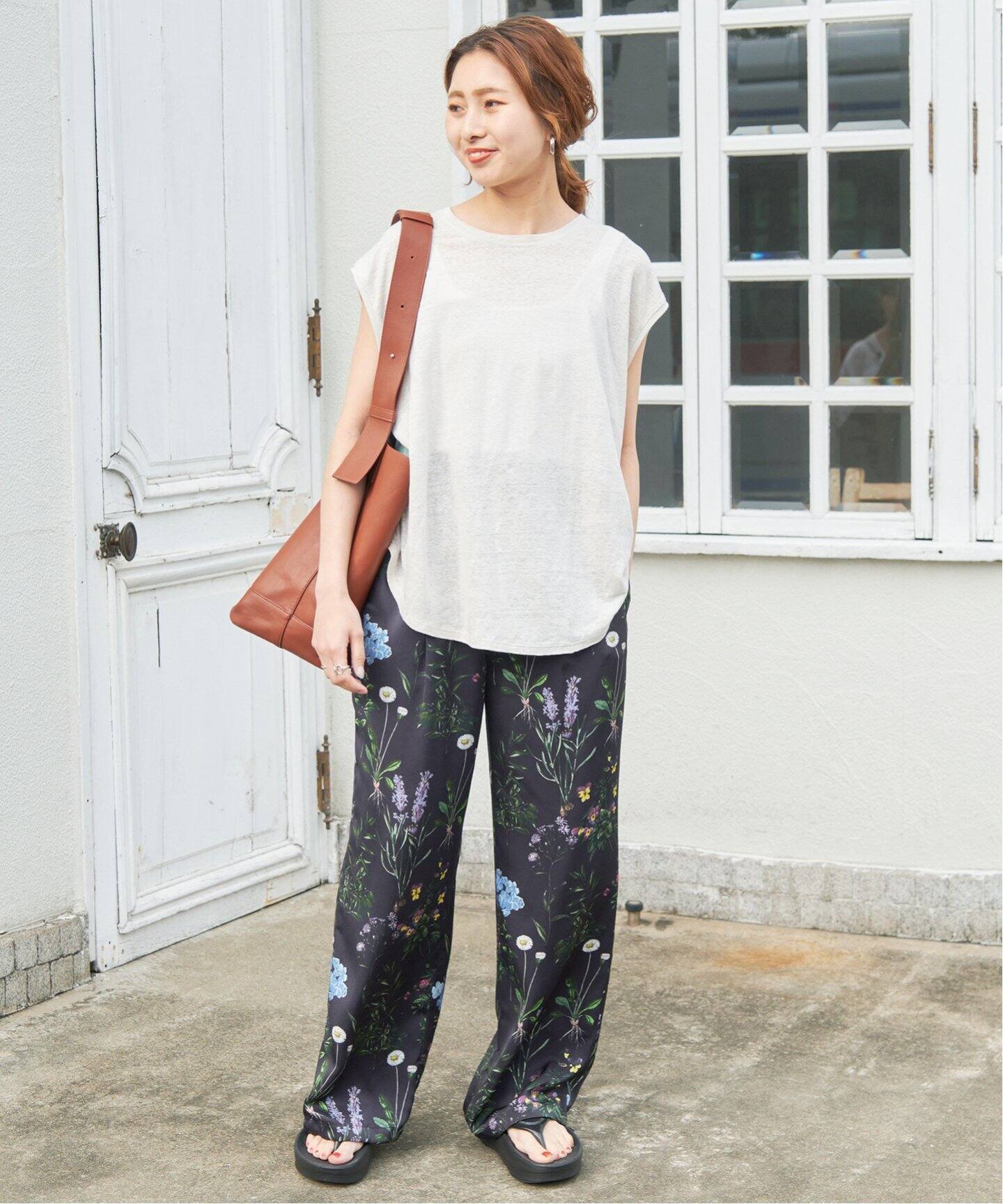 TICCA / ティッカ フラワープリントパンツ 0241416422（スラックス  