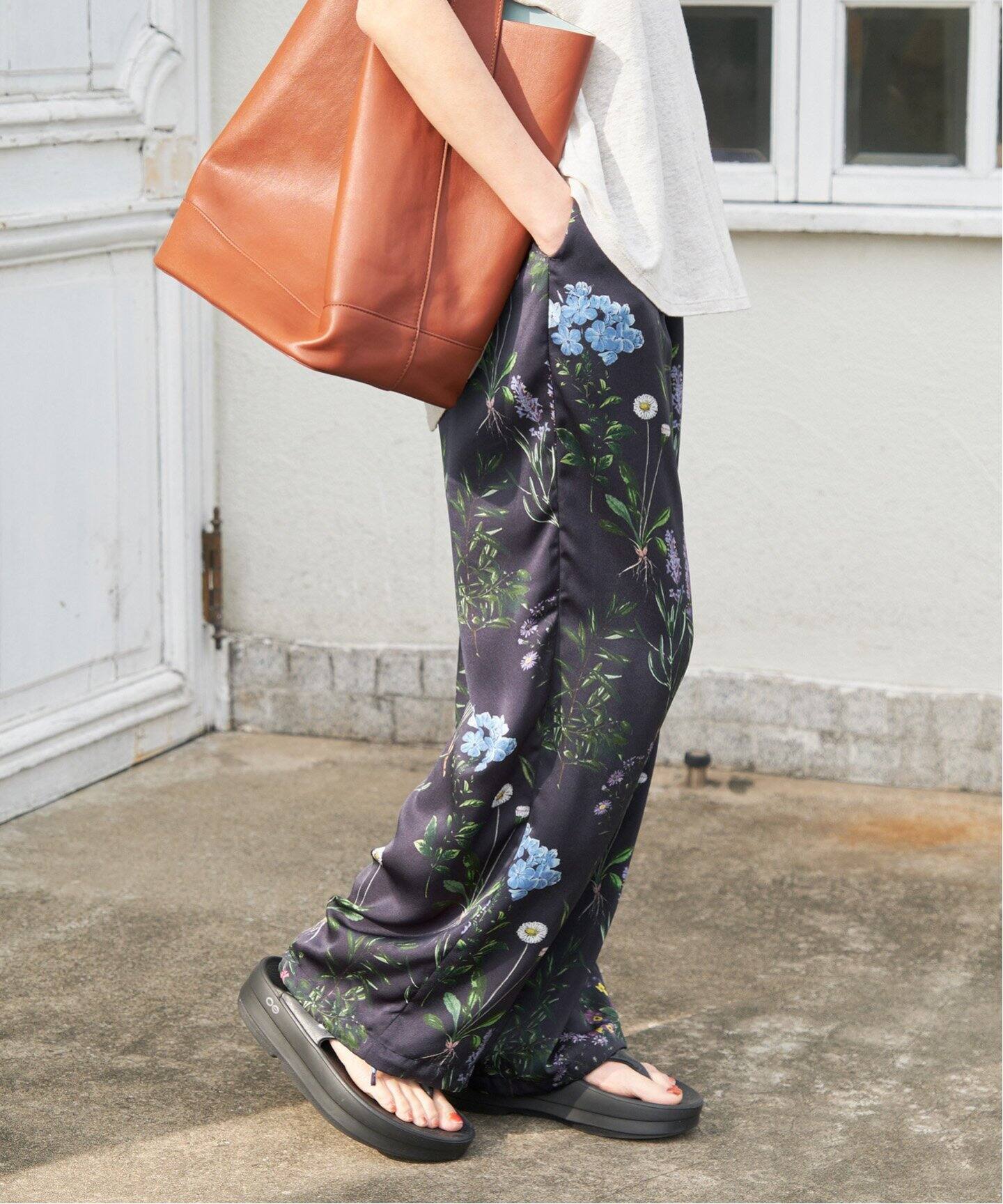 TICCA / ティッカ フラワープリントパンツ 0241416422（スラックス  