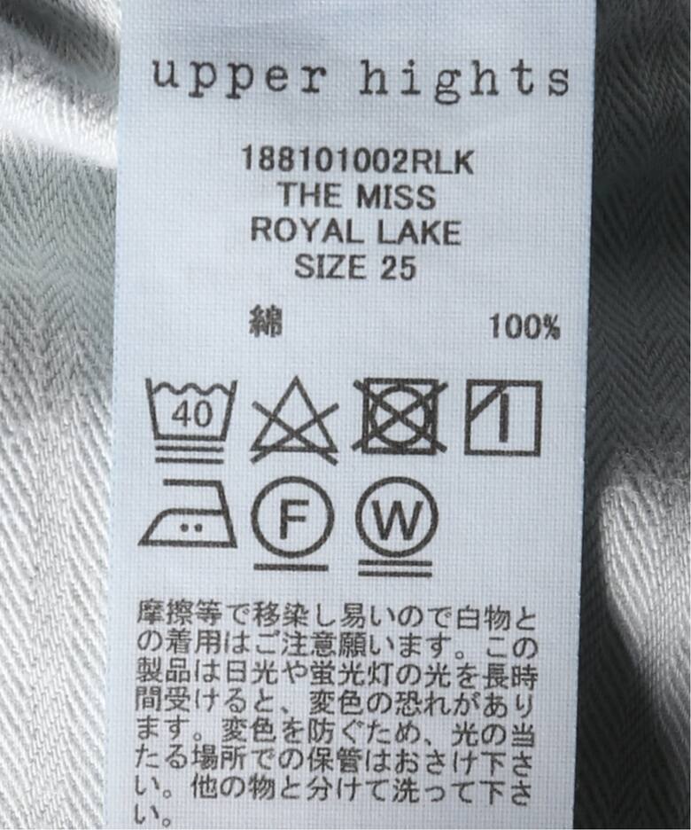 upper hights / アッパーハイツ】THE MISS（デニムパンツ・ジーンズ 