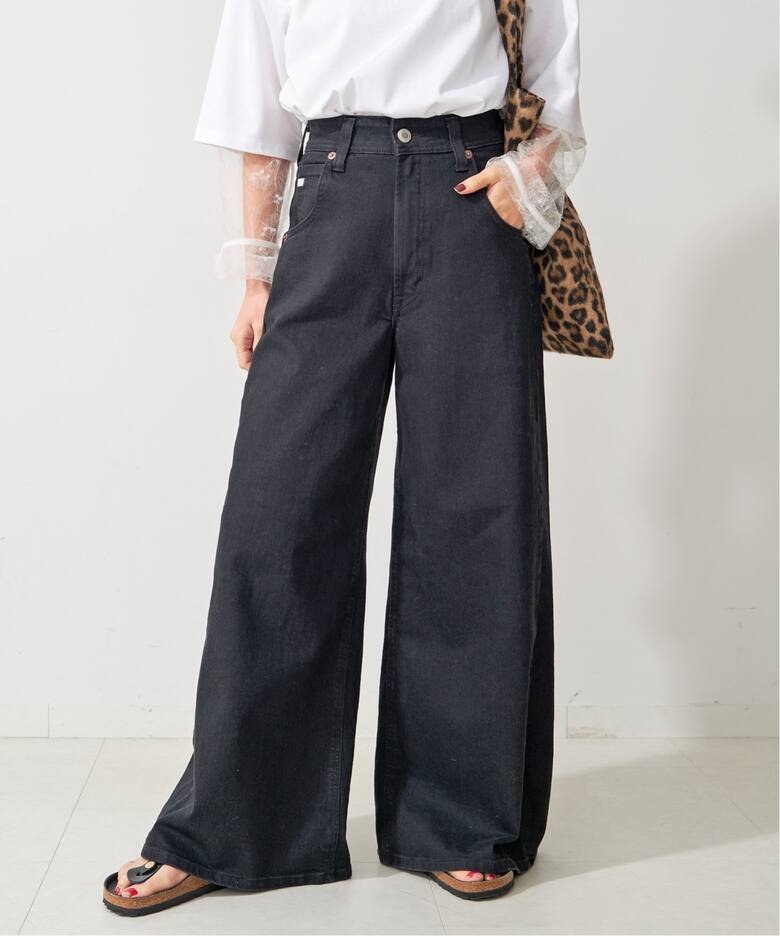 ≪追加≫SOMETHING / サムシング LISA SUPER WIDE SEA78（デニムパンツ  