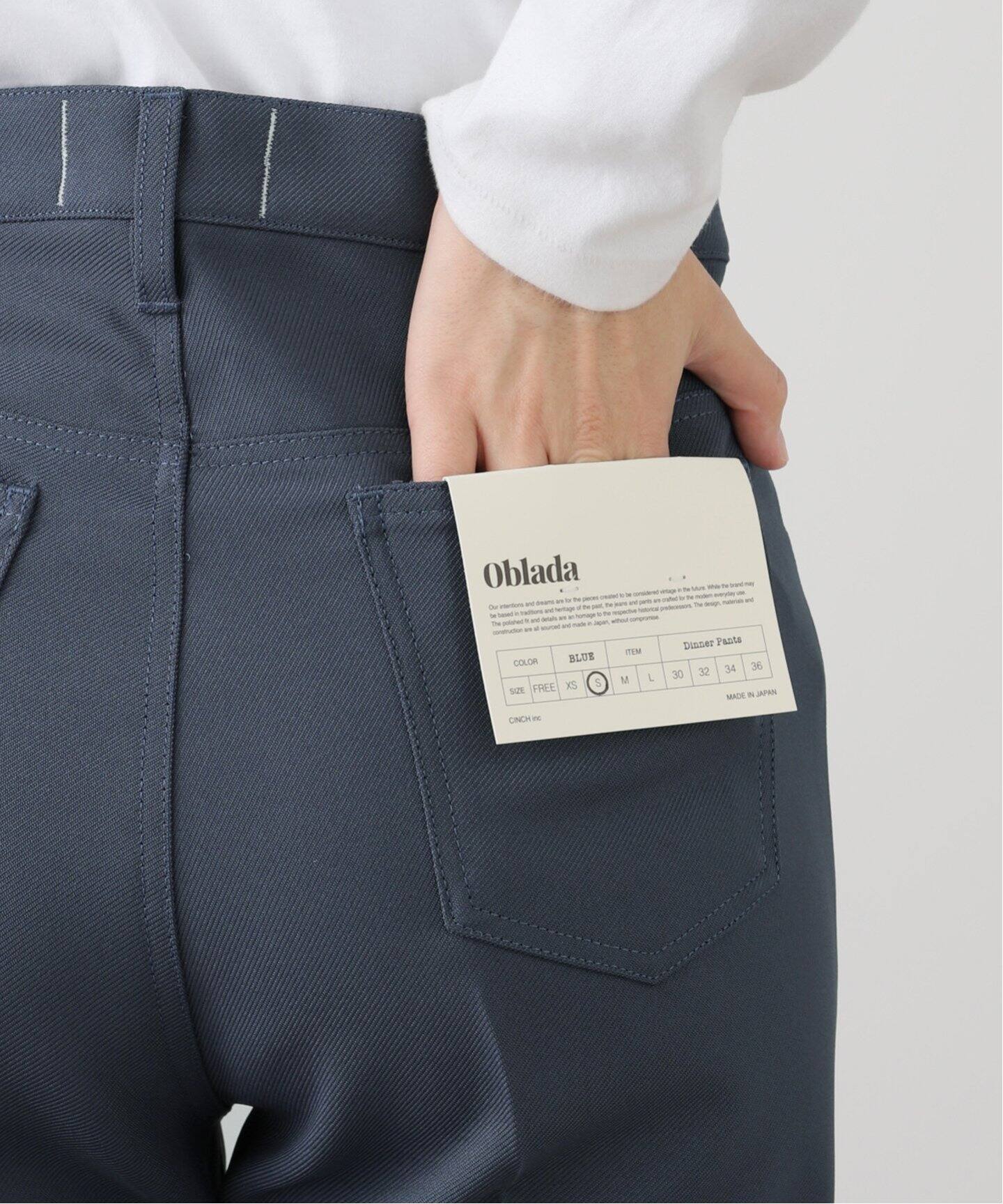 ≪一部店舗+WEB限定≫OBLADA / オブラダ DINNER PANTS（スラックス 