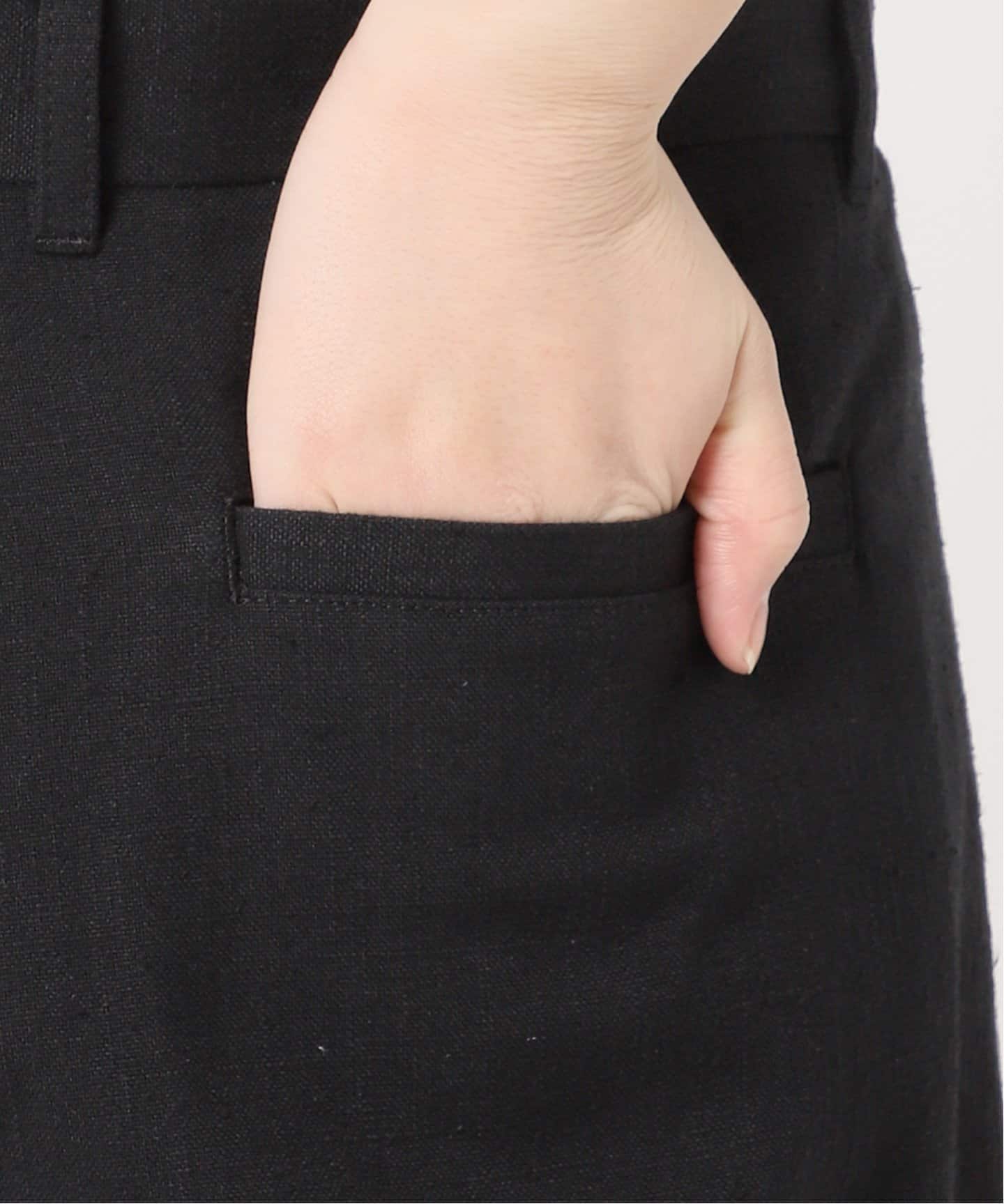 シルク混タックワイドバルーンパンツ（その他パンツ