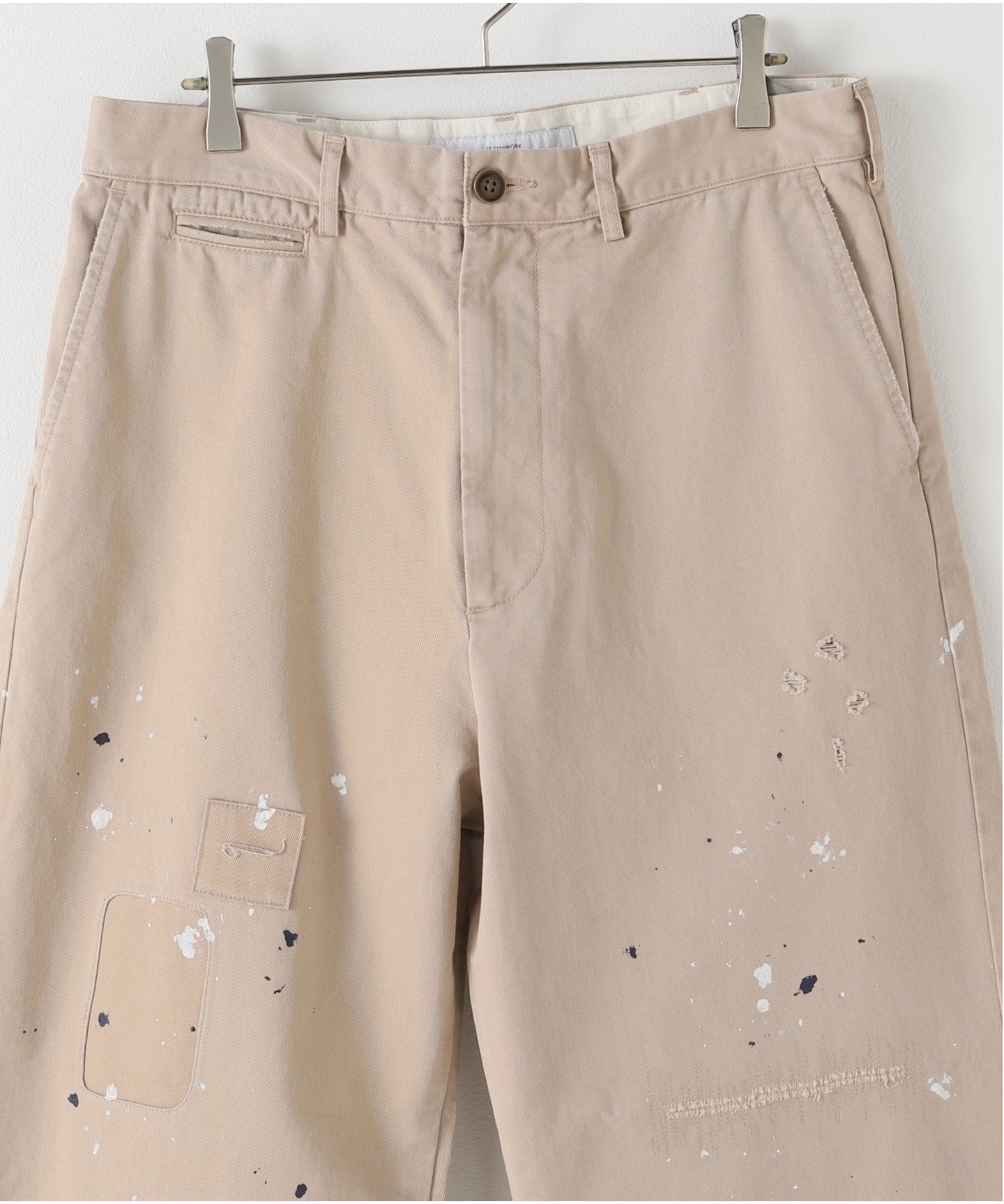 リペア+ペイントチノパンツ（スラックス）｜FRAMeWORK（フレーム